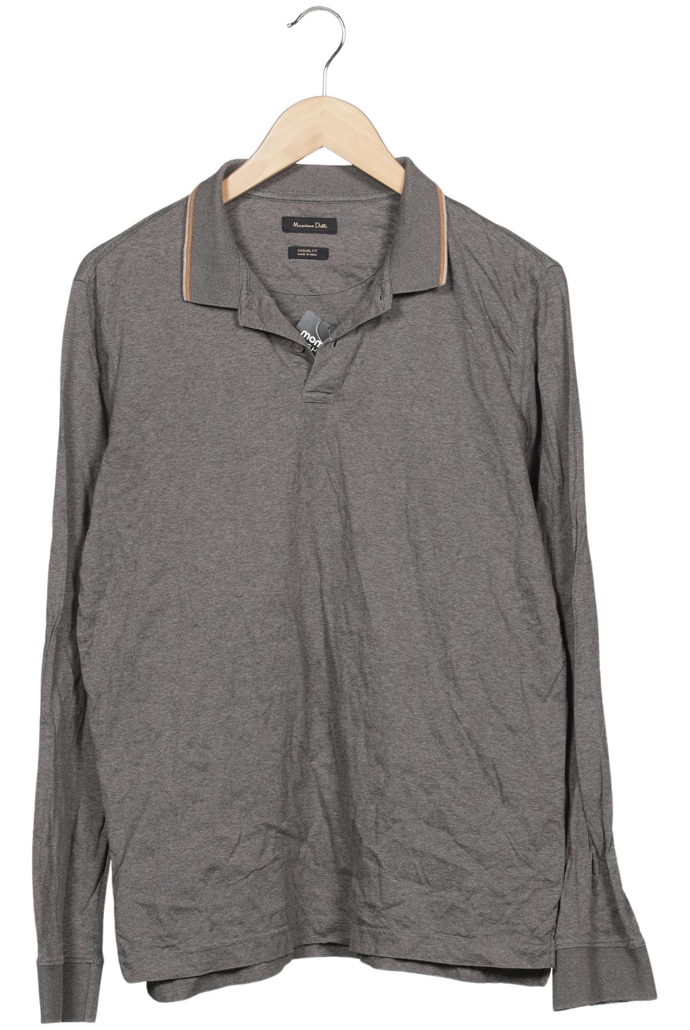 

Massimo Dutti Herren Poloshirt, grau, Gr. 52