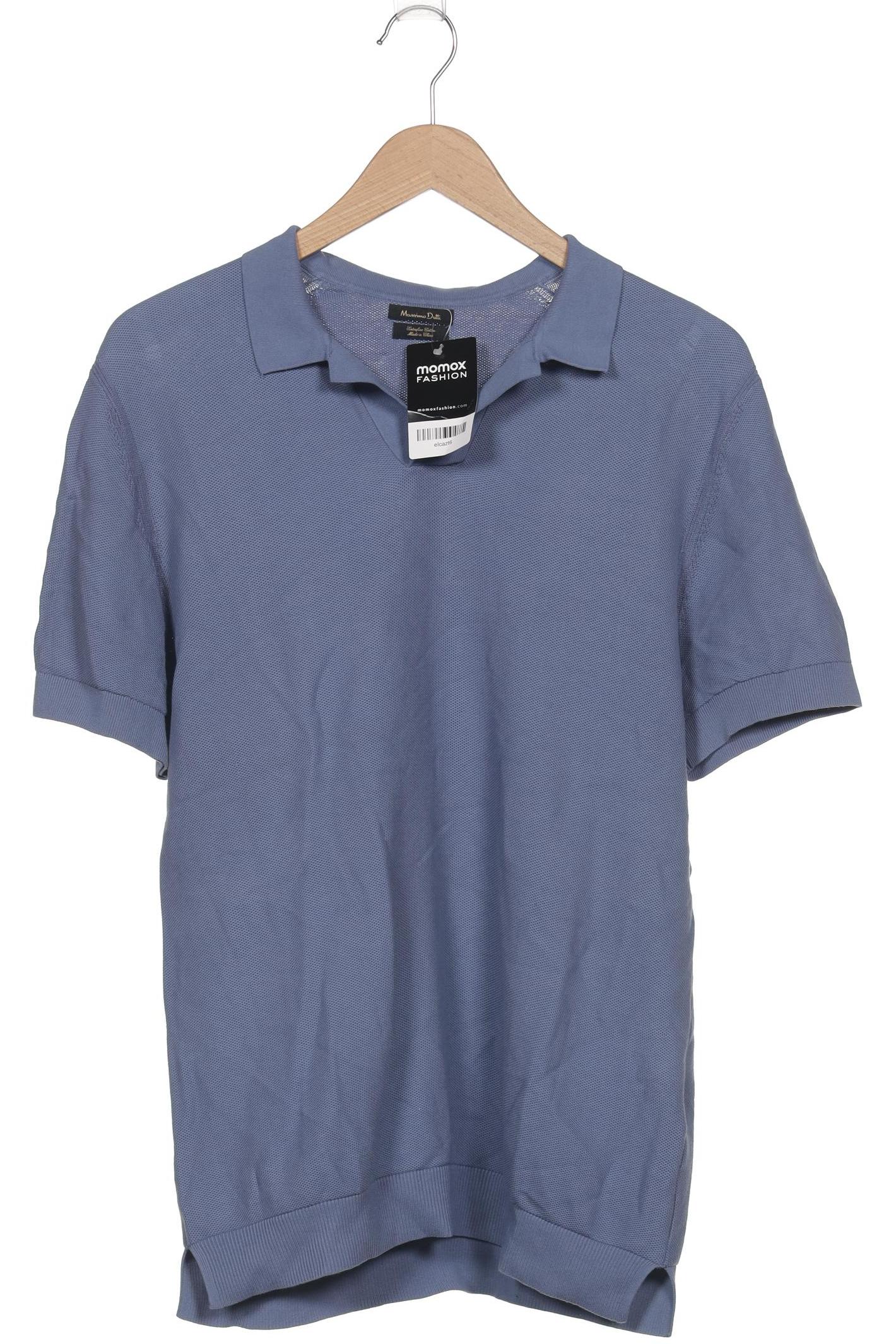Thumbnail - Massimo Dutti Herren Poloshirt, blau, Gr. 52