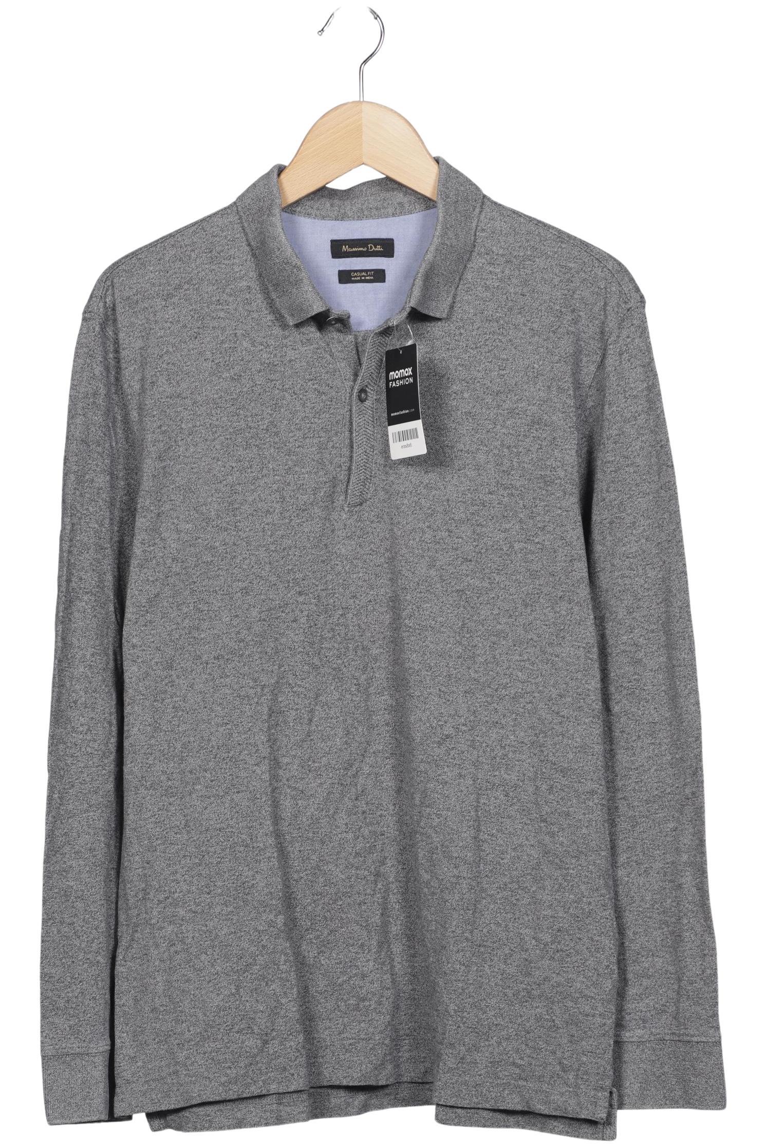 

Massimo Dutti Herren Poloshirt, grau, Gr. 52