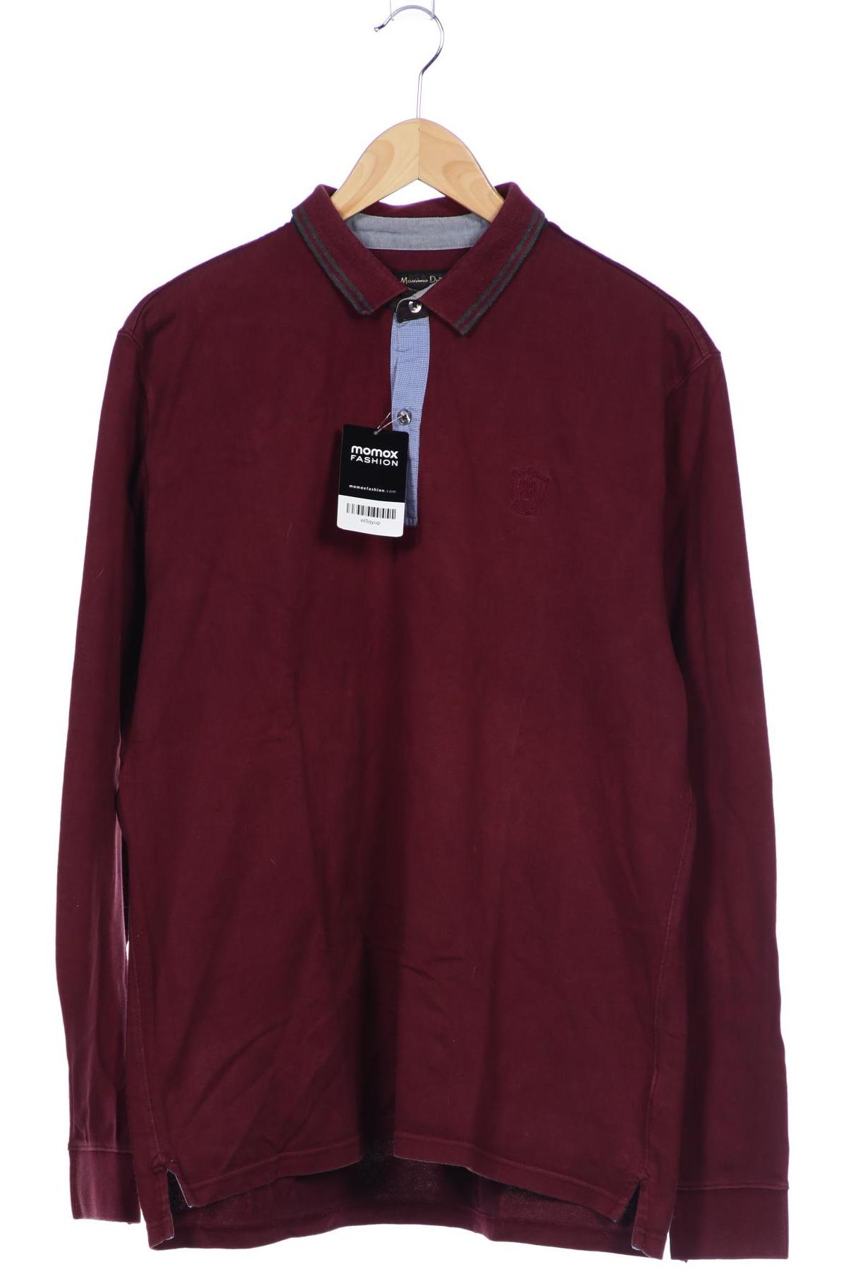 

Massimo Dutti Herren Poloshirt, bordeaux, Gr. 54