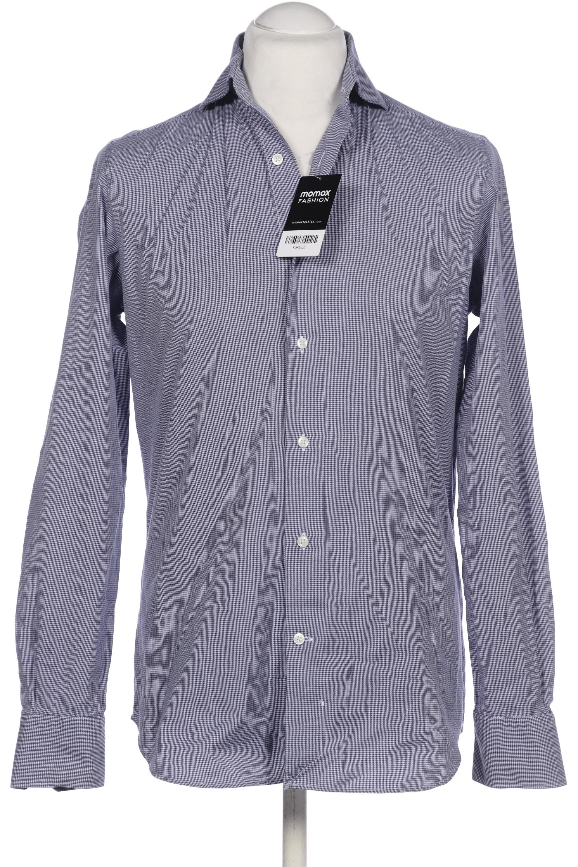 

Massimo Dutti Herren Hemd, marineblau, Gr. 48