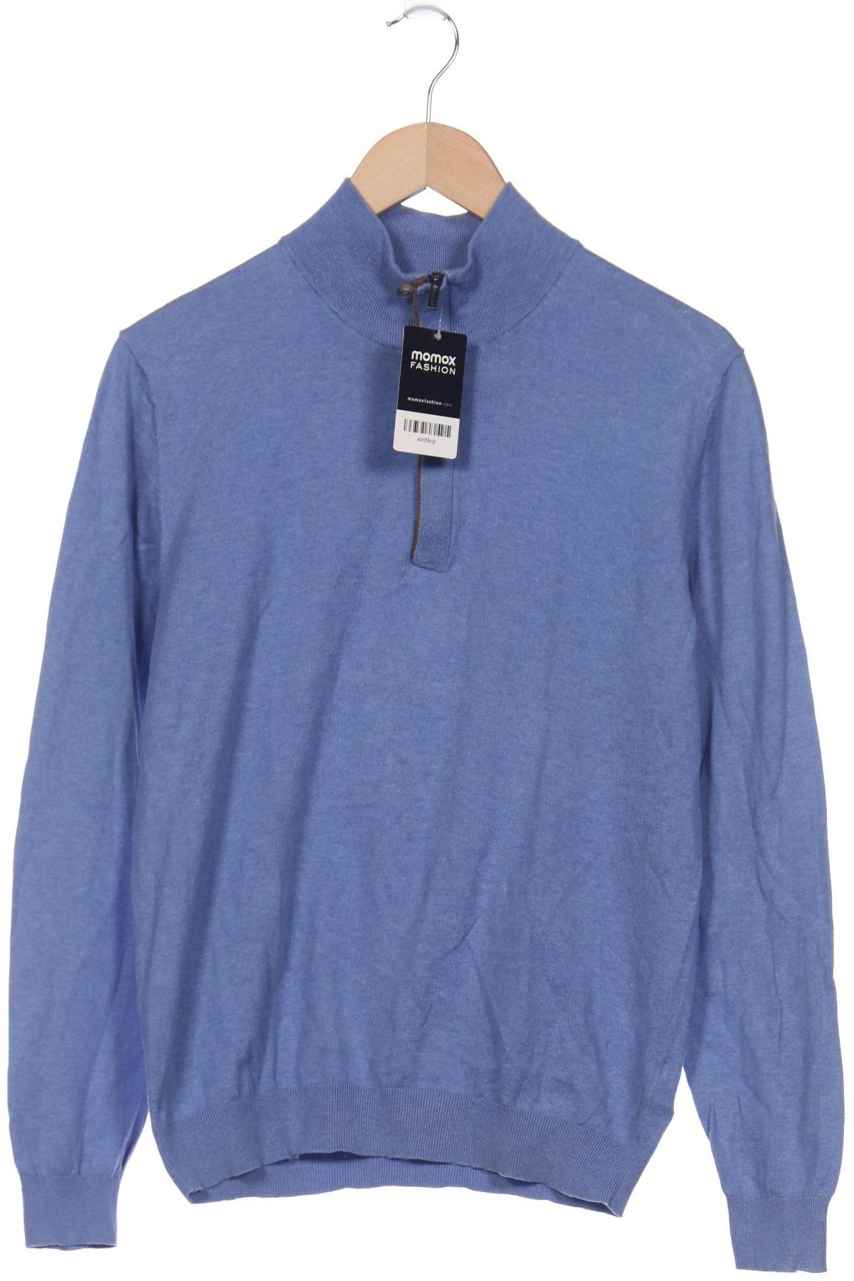 

Massimo Dutti Herren Pullover, blau, Gr. 48