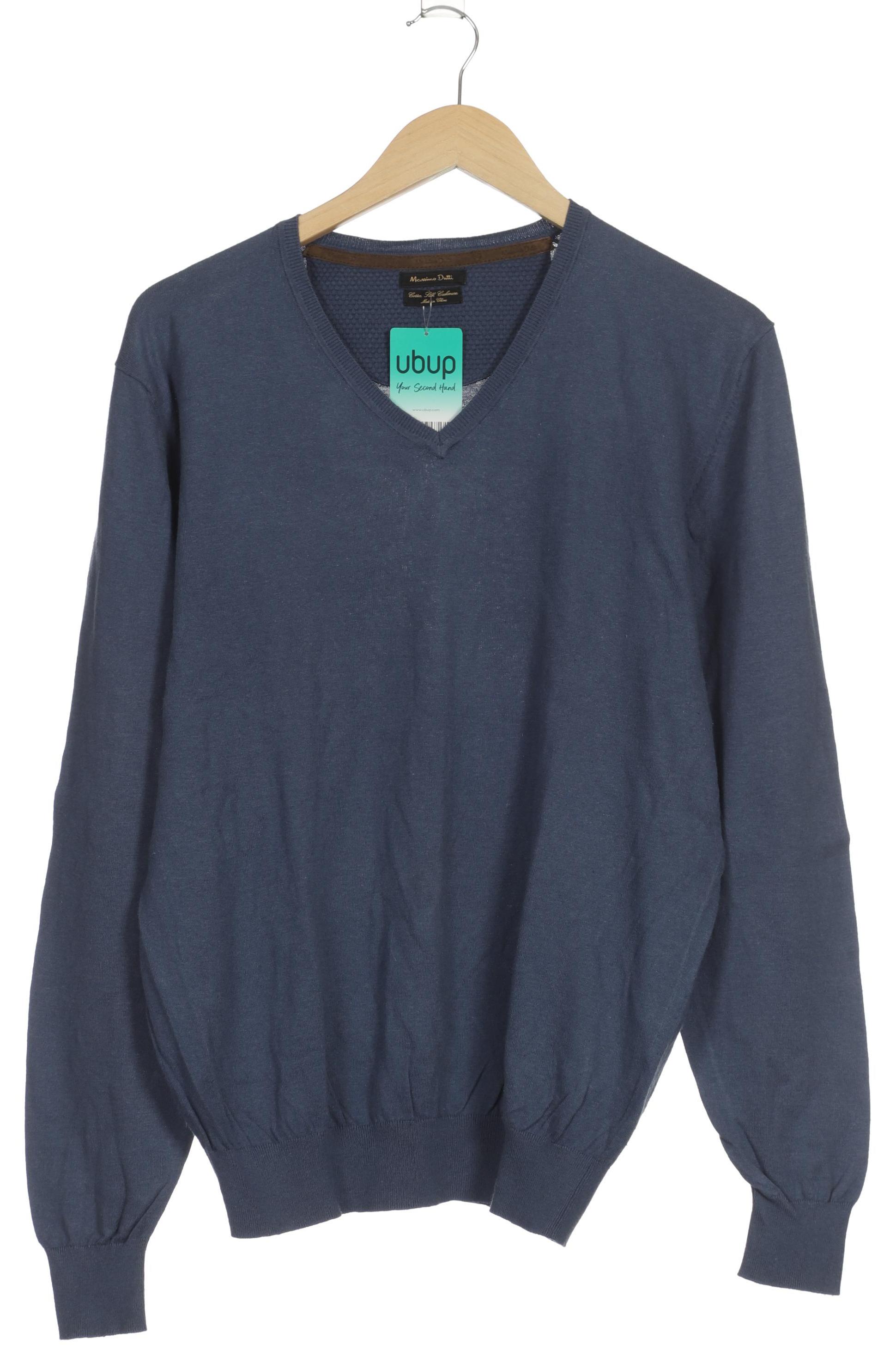 

Massimo Dutti Herren Pullover, blau, Gr. 56