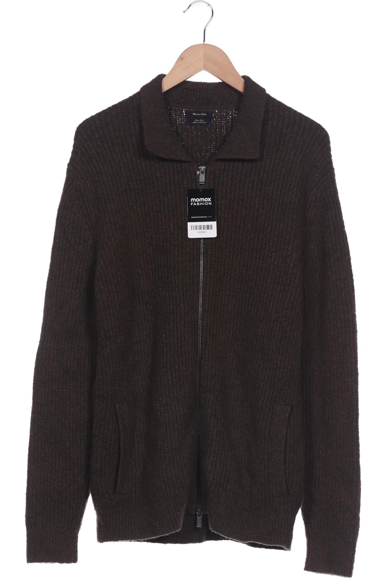 

Massimo Dutti Herren Strickjacke, grün, Gr. 52