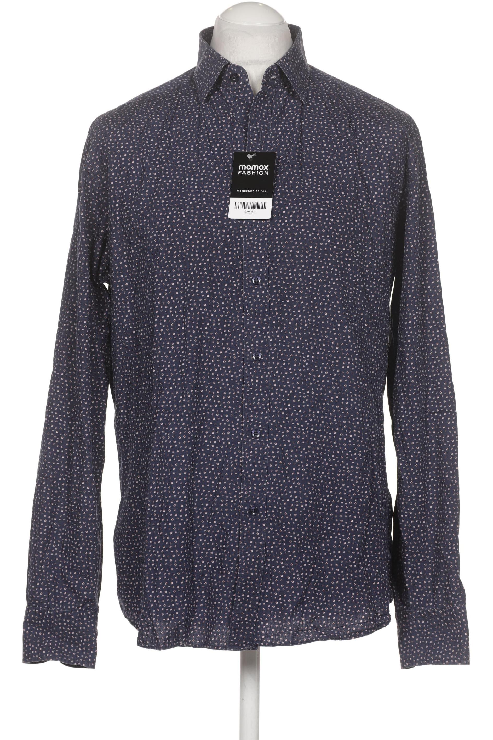 

Massimo Dutti Herren Hemd, marineblau, Gr. 54