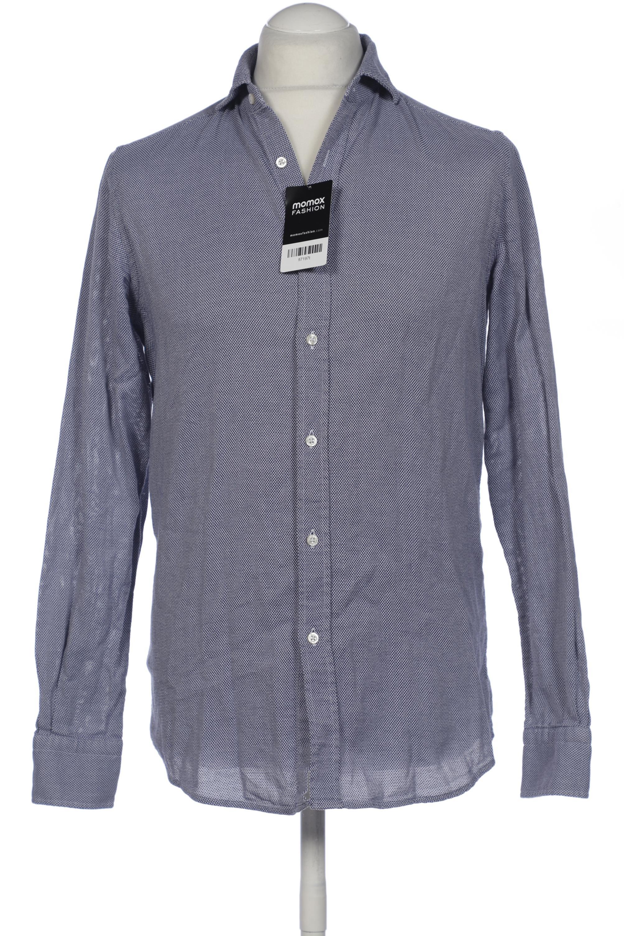 

Massimo Dutti Herren Hemd, marineblau, Gr. 46