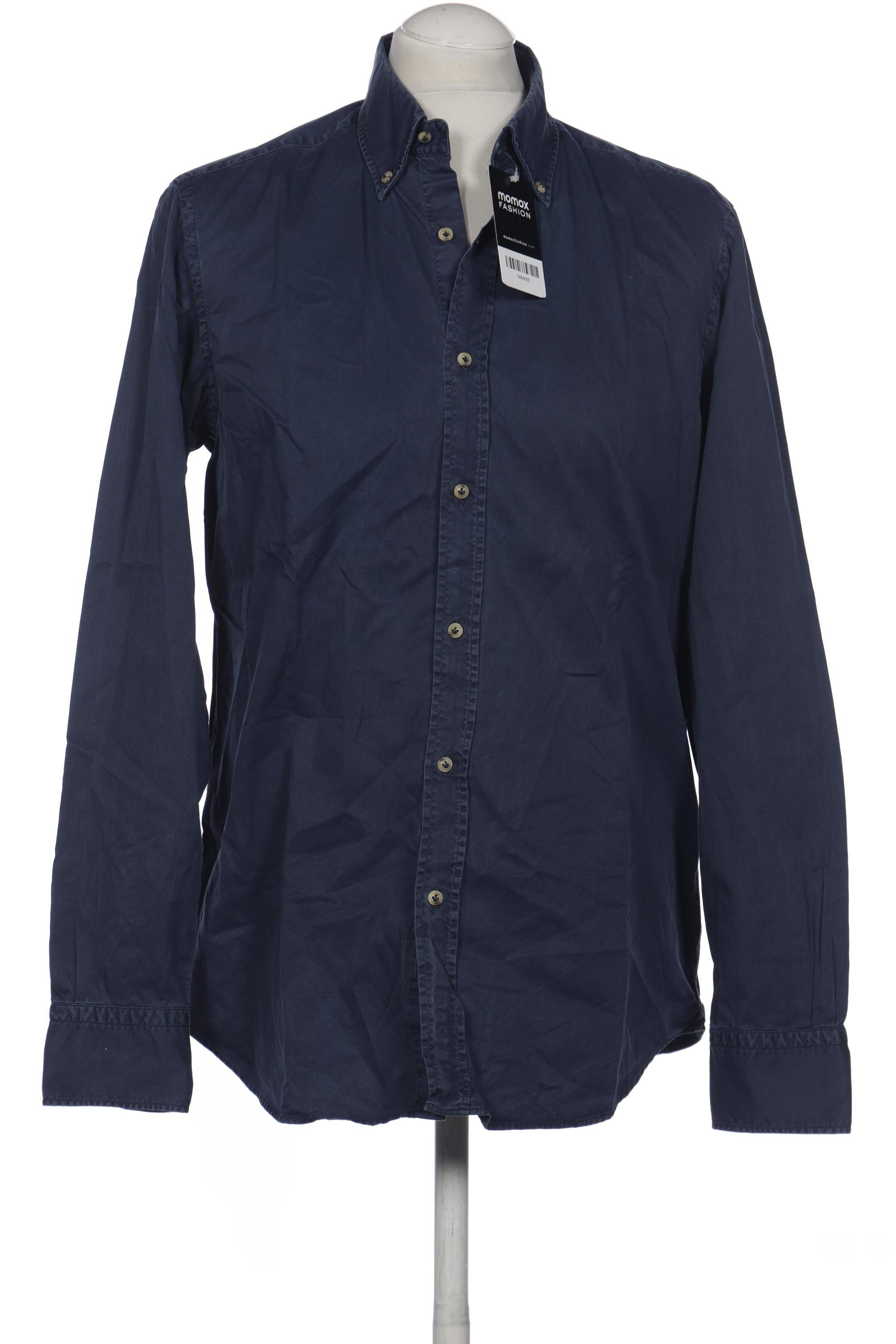 

Massimo Dutti Herren Hemd, marineblau, Gr. 48