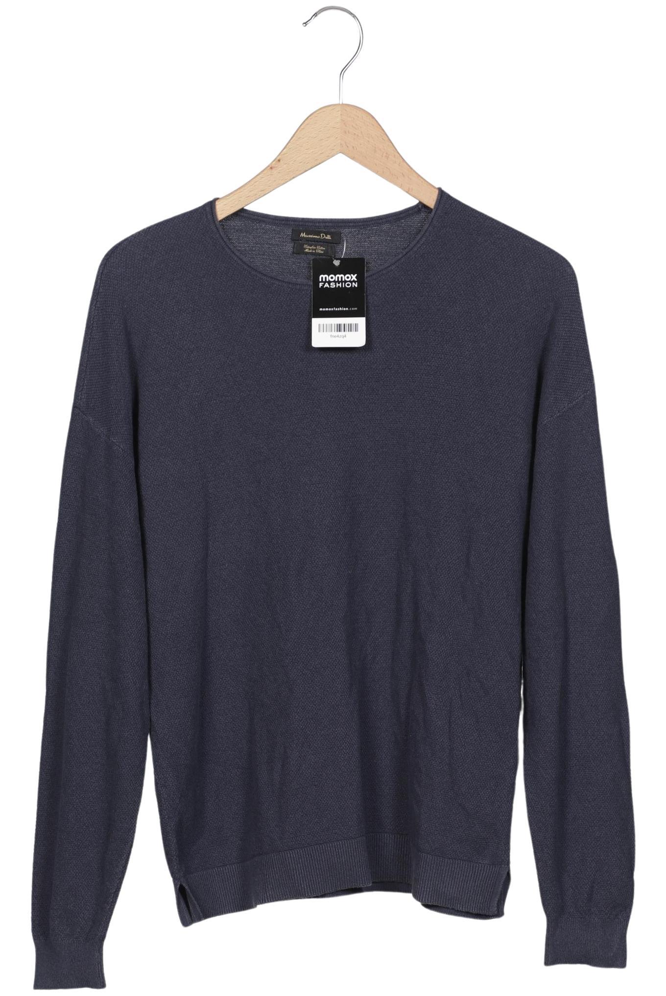 Thumbnail - Massimo Dutti Herren Pullover, marineblau, Gr. 48