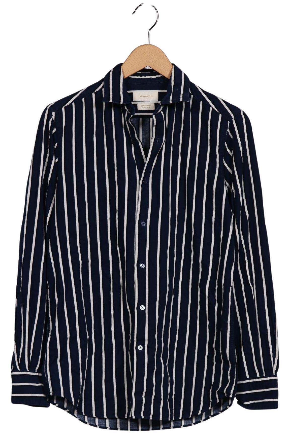 

Massimo Dutti Herren Hemd, blau, Gr. 46