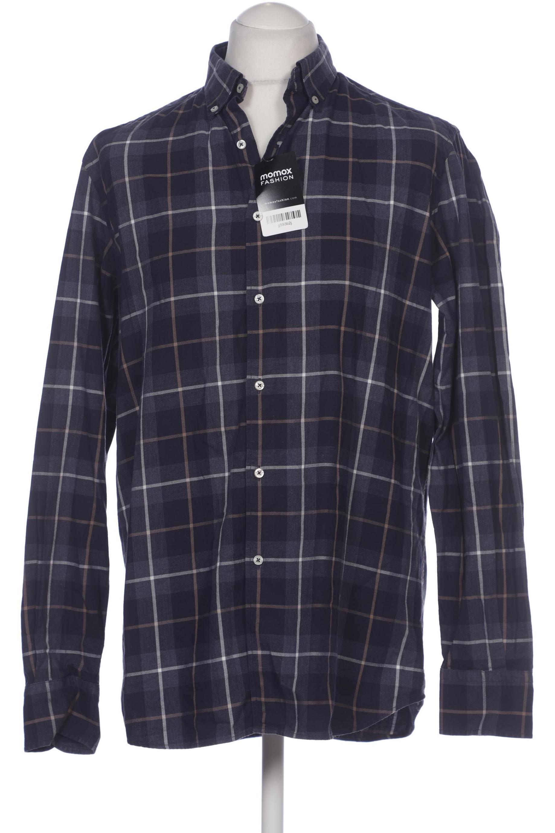 

Massimo Dutti Herren Hemd, marineblau, Gr. 52