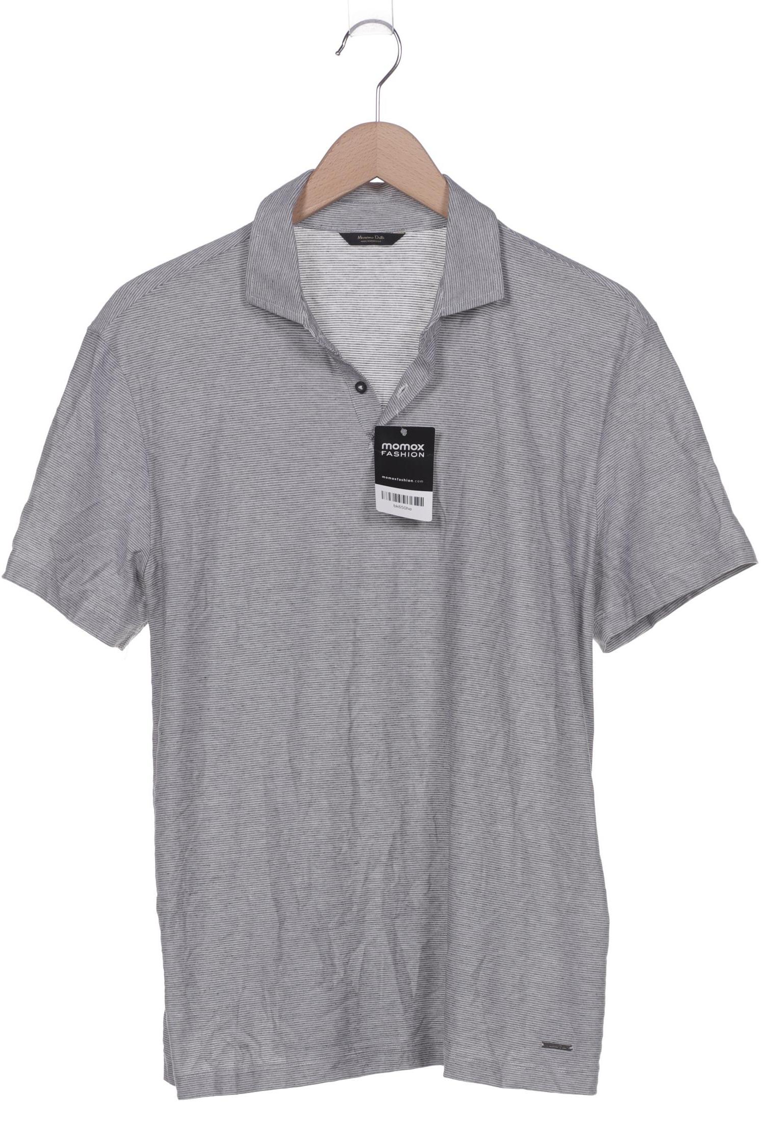 

Massimo Dutti Herren Poloshirt, grau, Gr. 52