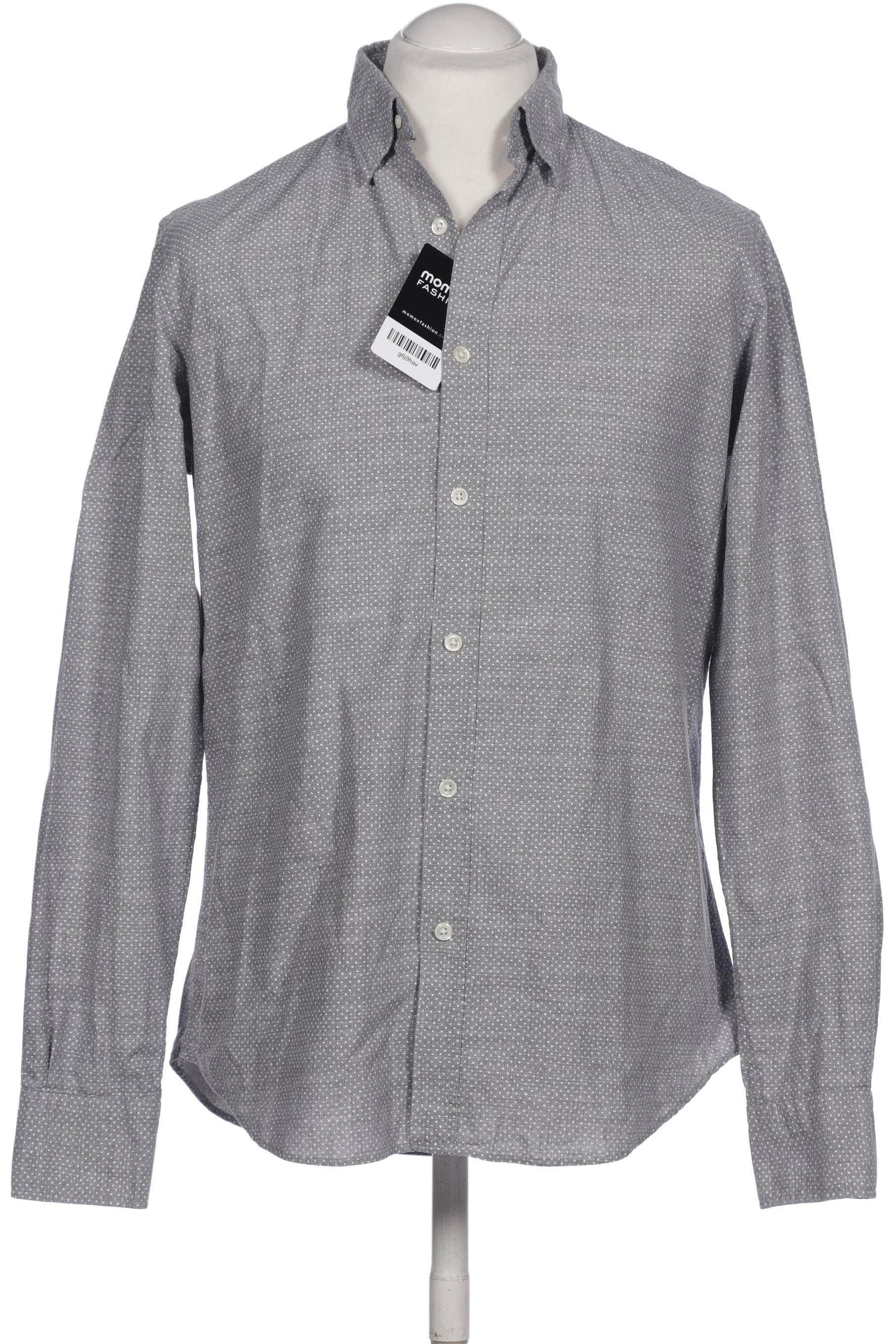 

Massimo Dutti Herren Hemd, grau, Gr. 48