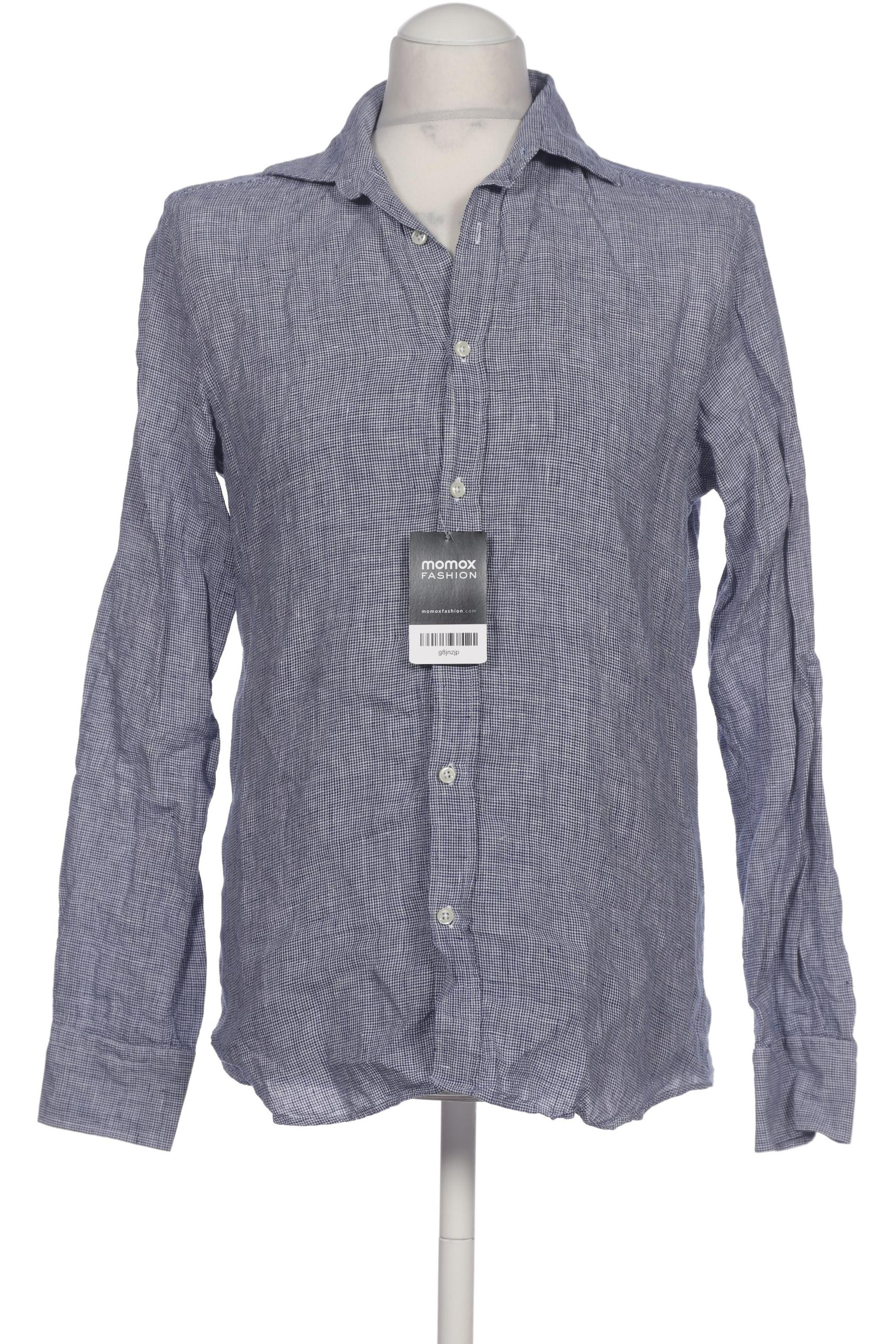 

Massimo Dutti Herren Hemd, blau, Gr. 48