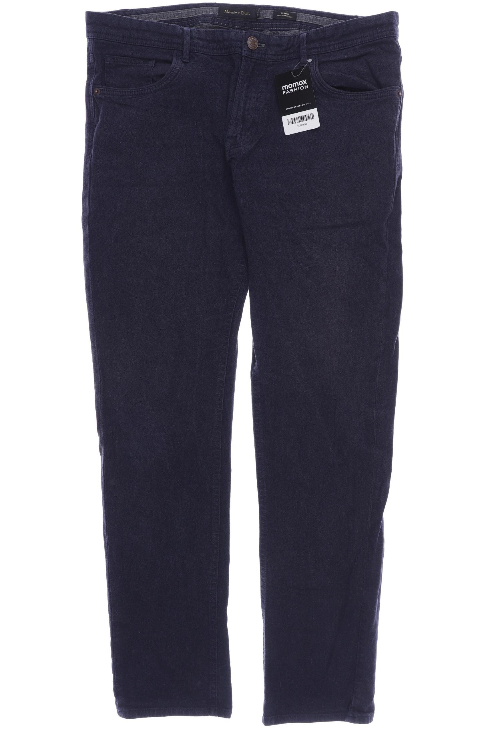 

Massimo Dutti Herren Stoffhose, marineblau, Gr. 34