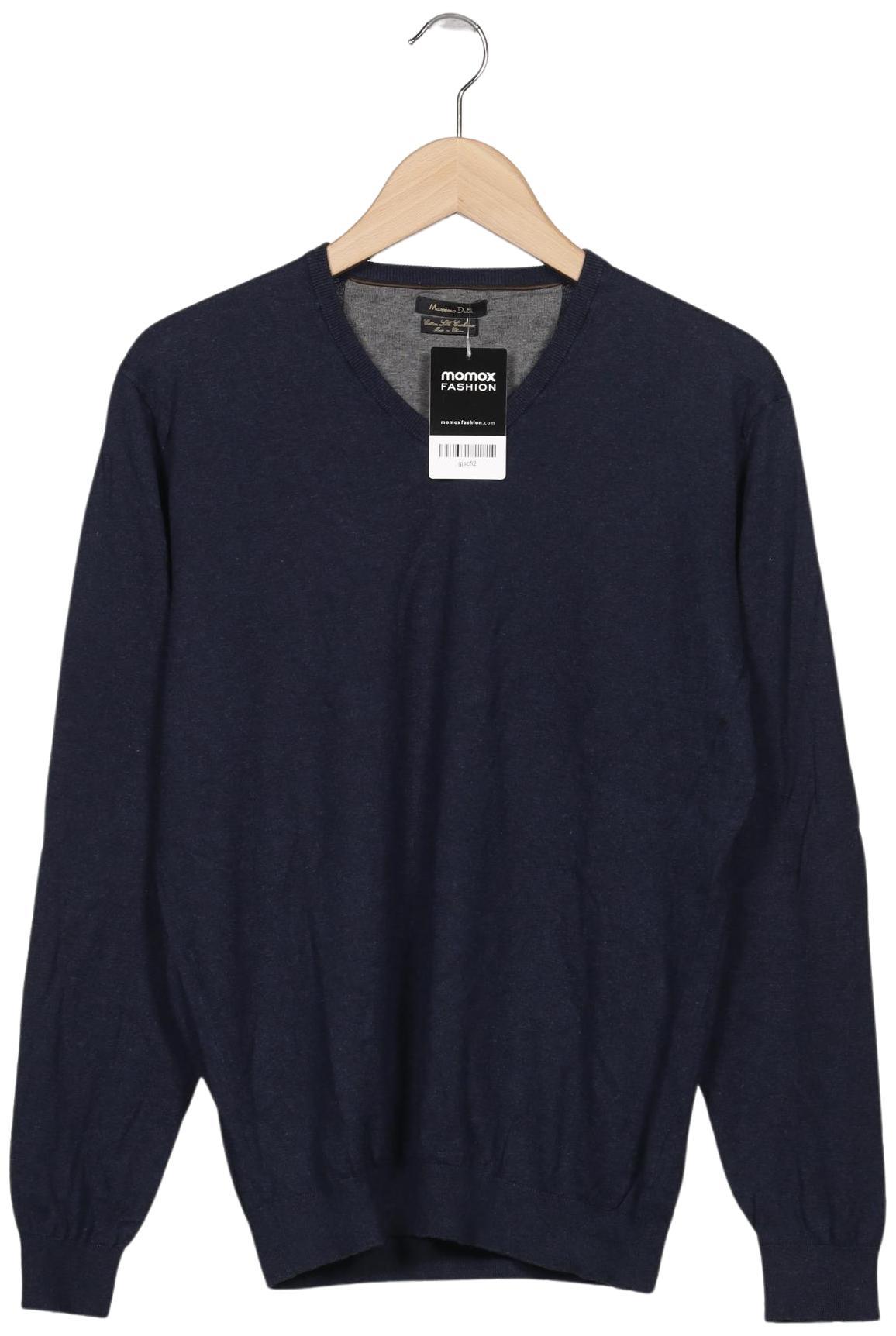 

Massimo Dutti Herren Pullover, marineblau, Gr. 48