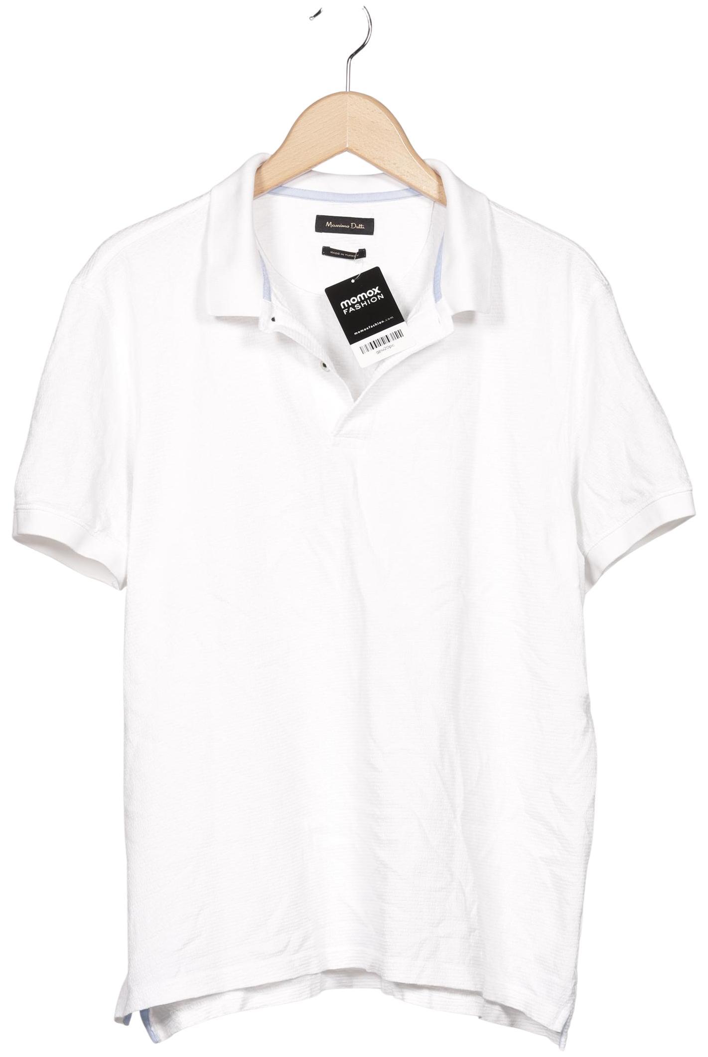 

Massimo Dutti Herren Poloshirt, weiß, Gr. 54