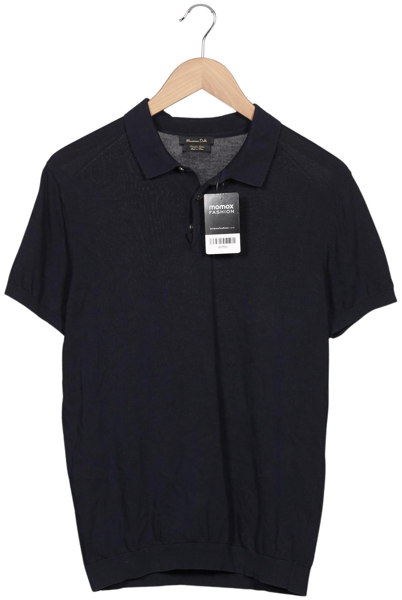 

Massimo Dutti Herren Poloshirt, marineblau, Gr. 48