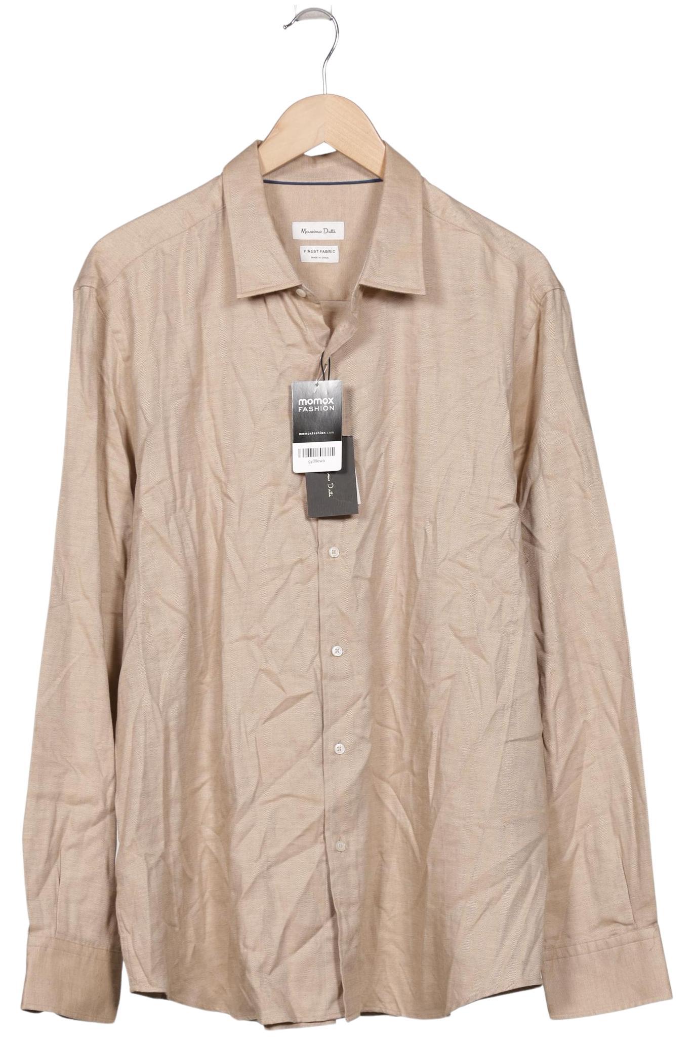 

Massimo Dutti Herren Hemd, beige, Gr. 56
