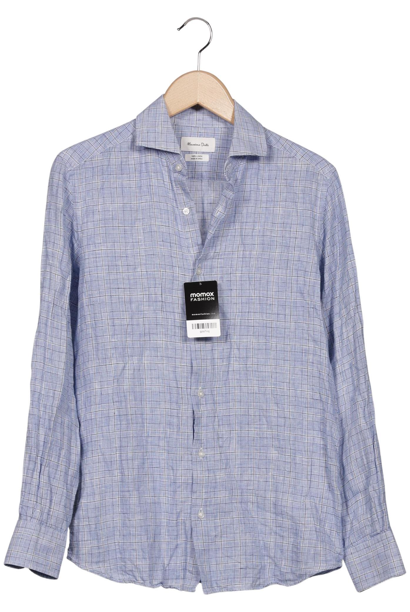 

Massimo Dutti Herren Hemd, hellblau, Gr. 46