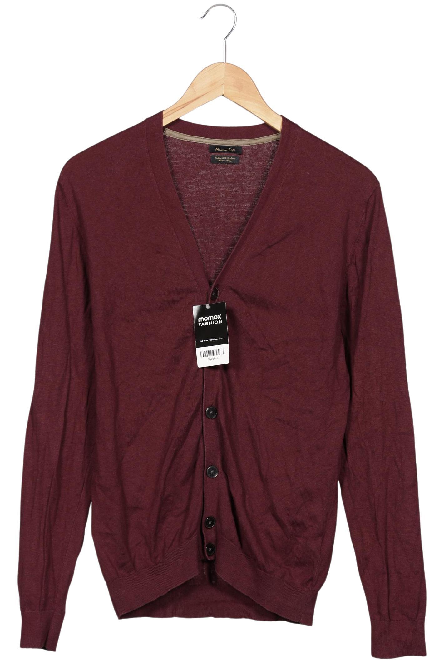 Thumbnail - Massimo Dutti Herren Strickjacke, bordeaux, Gr. 52
