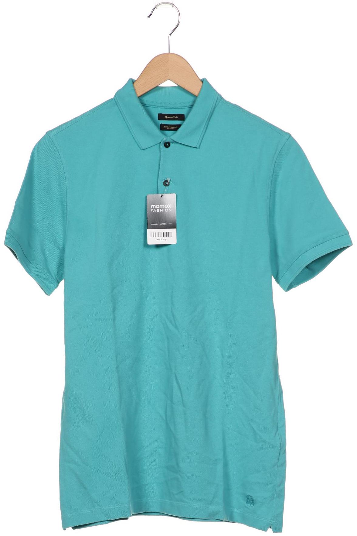 

Massimo Dutti Herren Poloshirt, türkis, Gr. 52