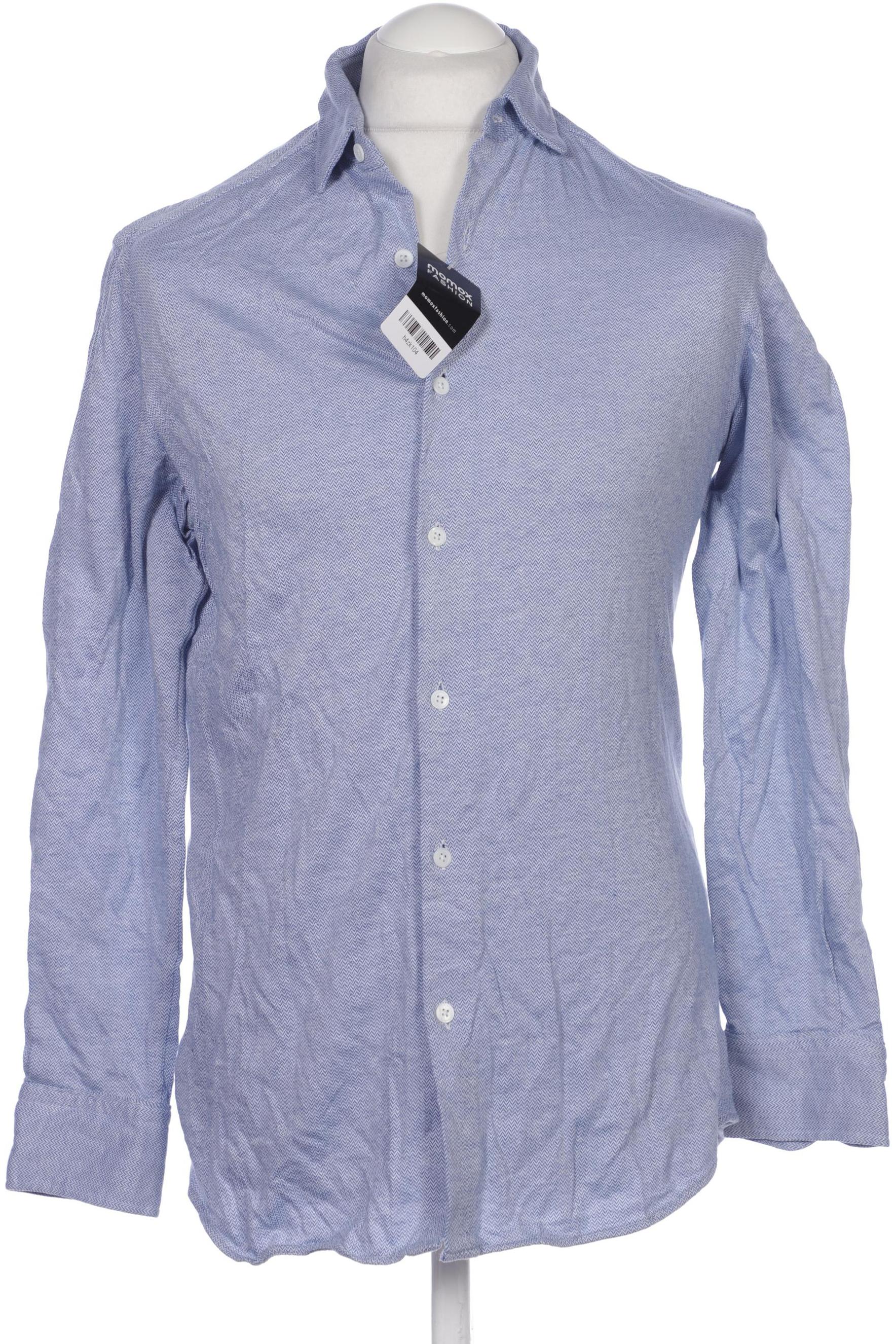 

Massimo Dutti Herren Hemd, blau, Gr. 48