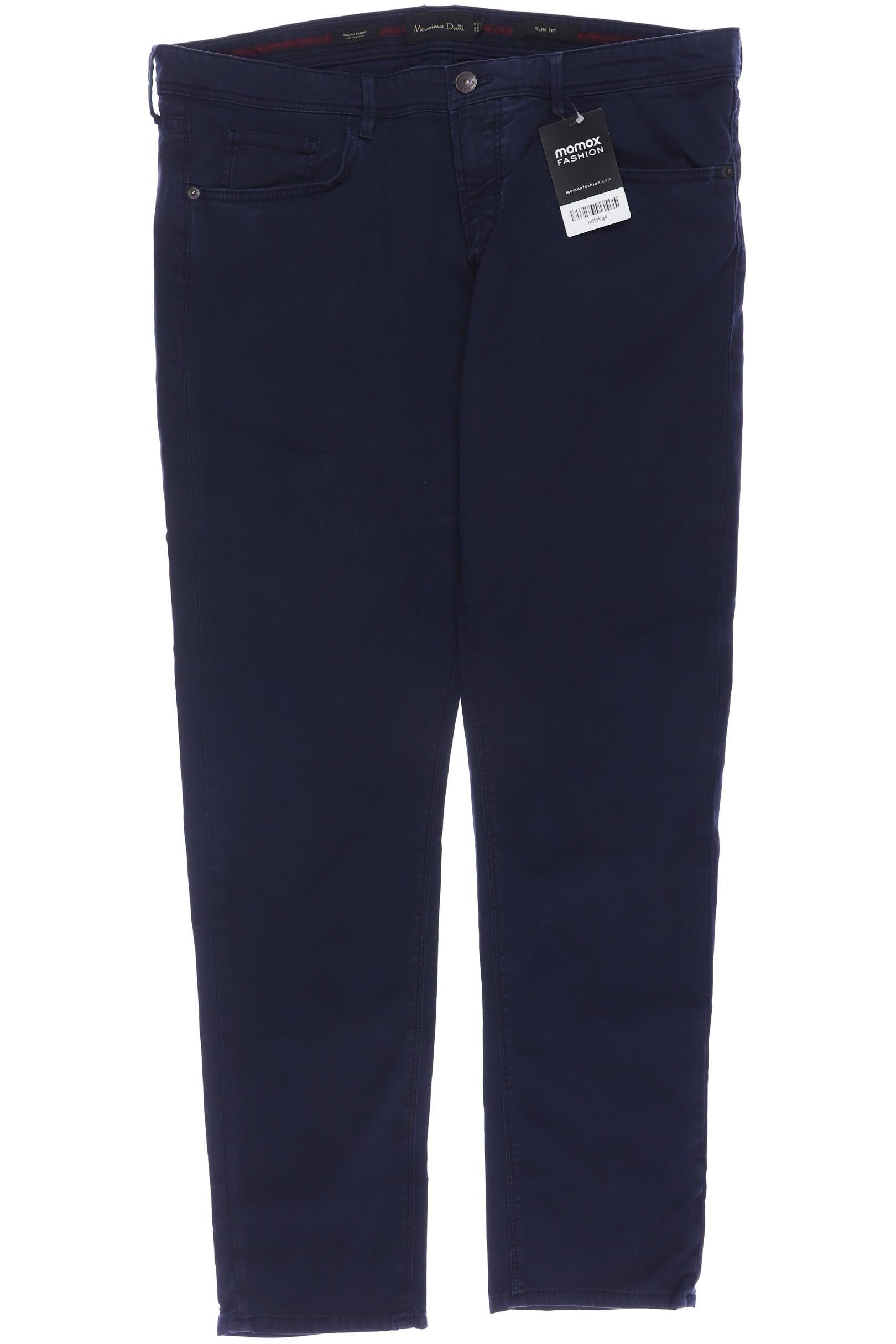 

Massimo Dutti Herren Stoffhose, marineblau, Gr. 46