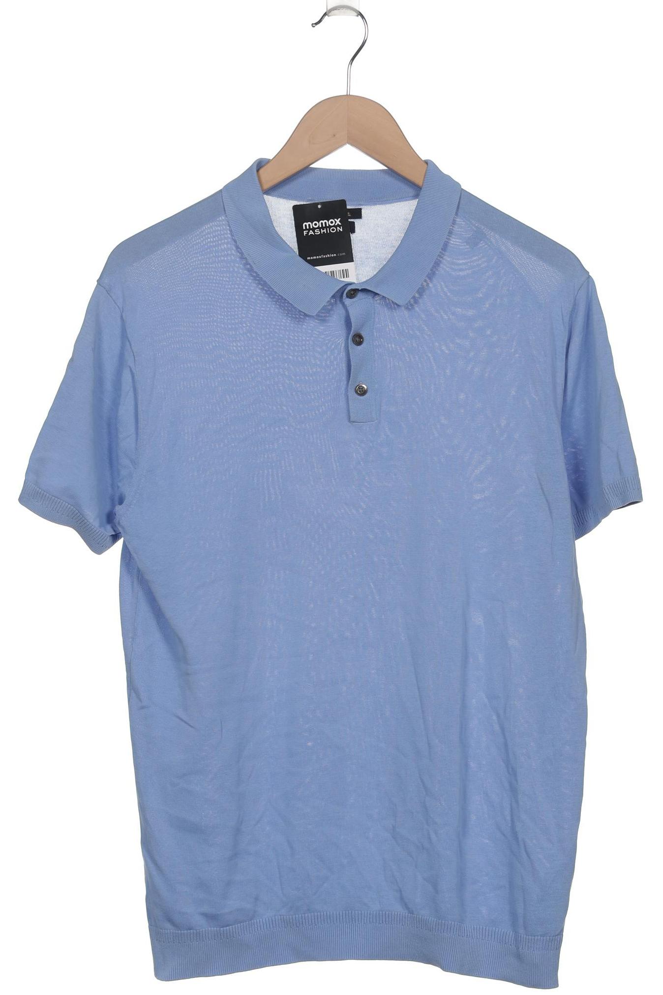 

Massimo Dutti Herren Poloshirt, blau, Gr. 52