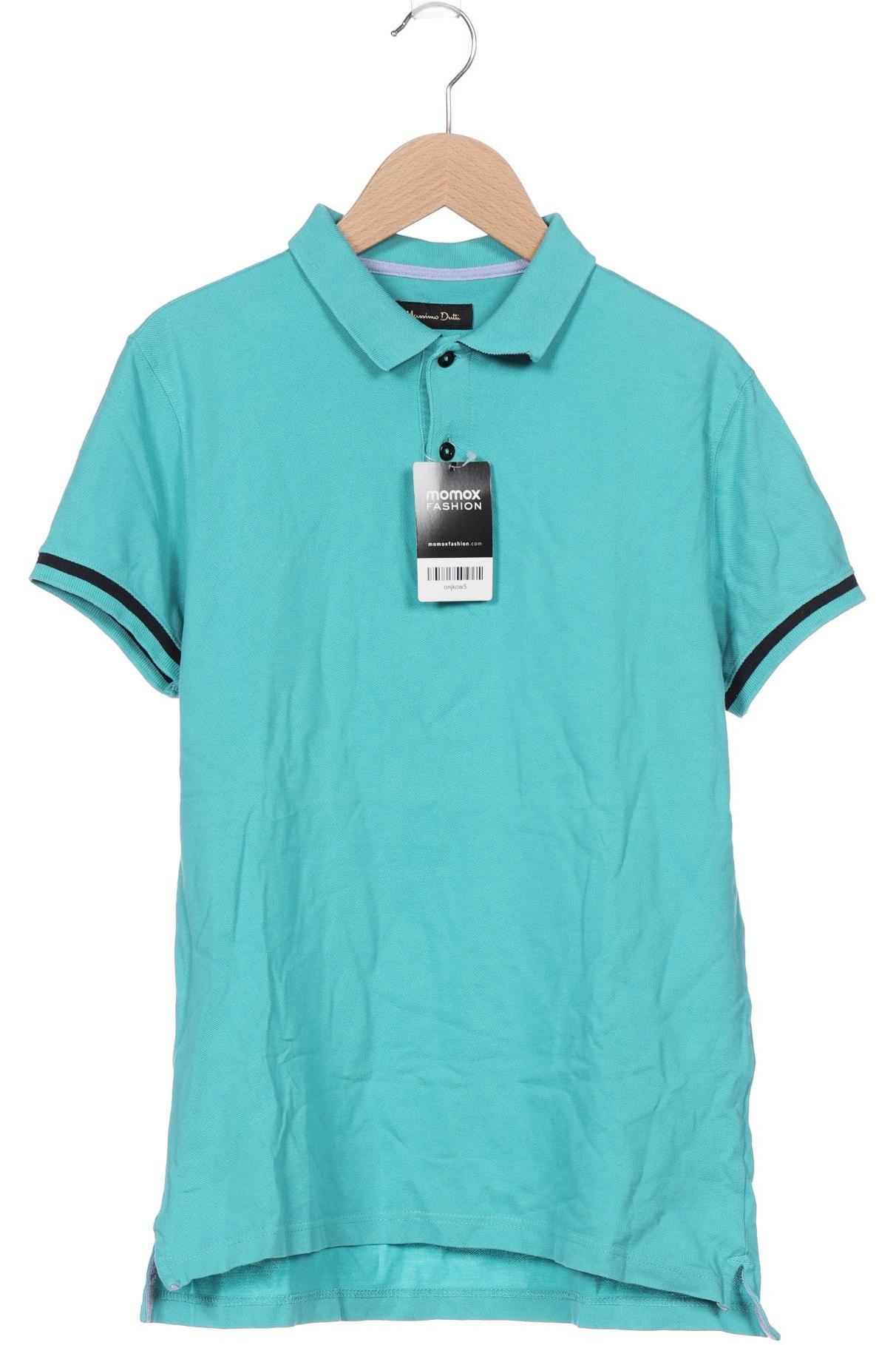 

Massimo Dutti Herren Poloshirt, türkis, Gr. 48