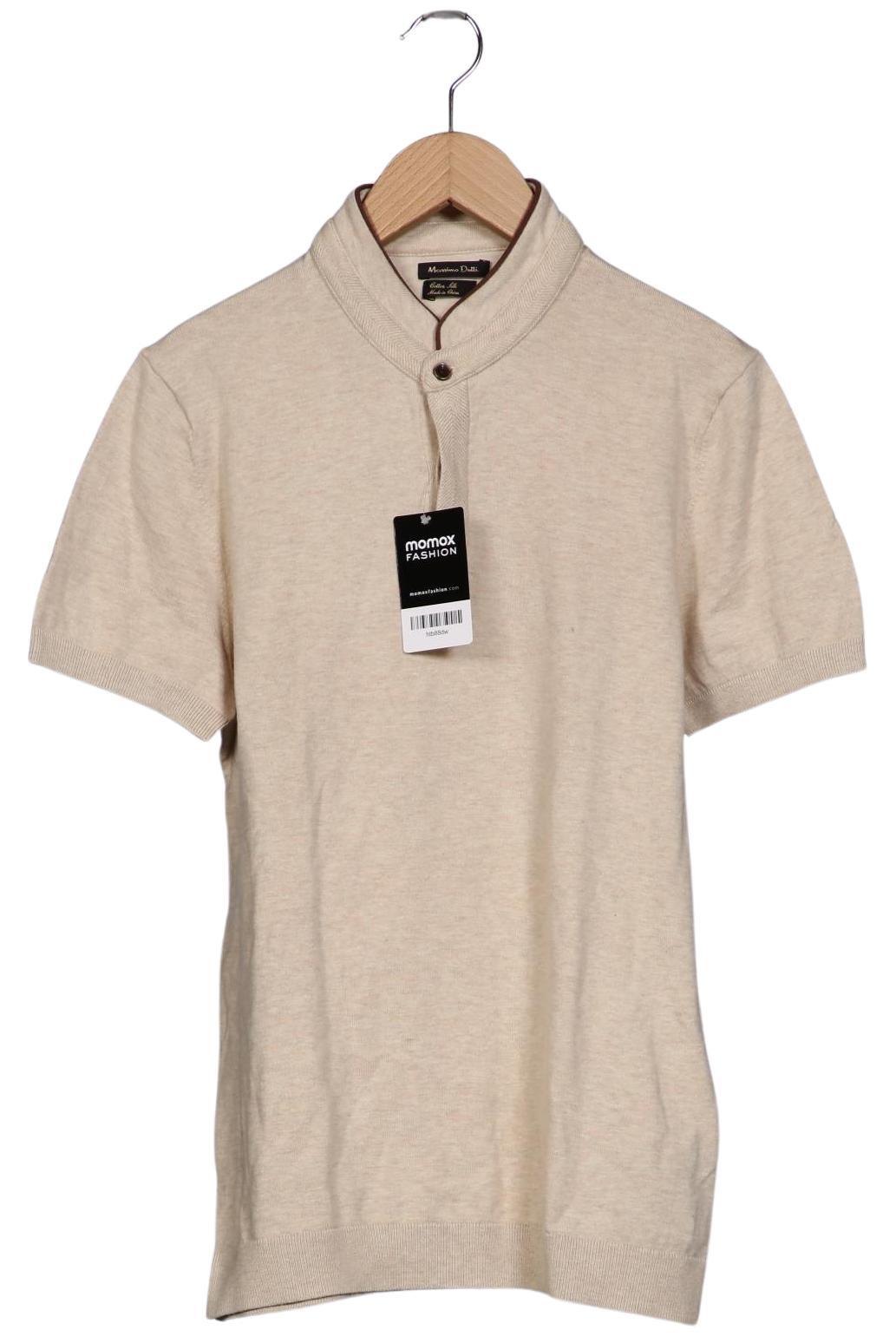 

Massimo Dutti Herren Poloshirt, beige, Gr. 48