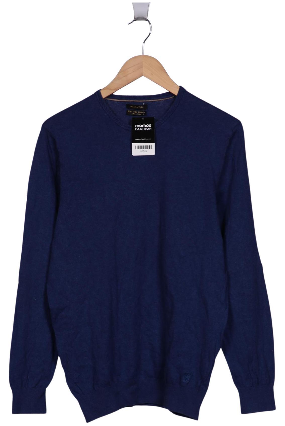 

Massimo Dutti Herren Pullover, blau, Gr. 52