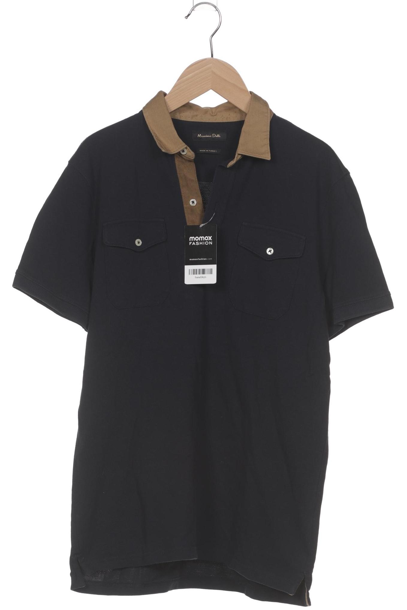 

Massimo Dutti Herren Poloshirt, marineblau, Gr. 48