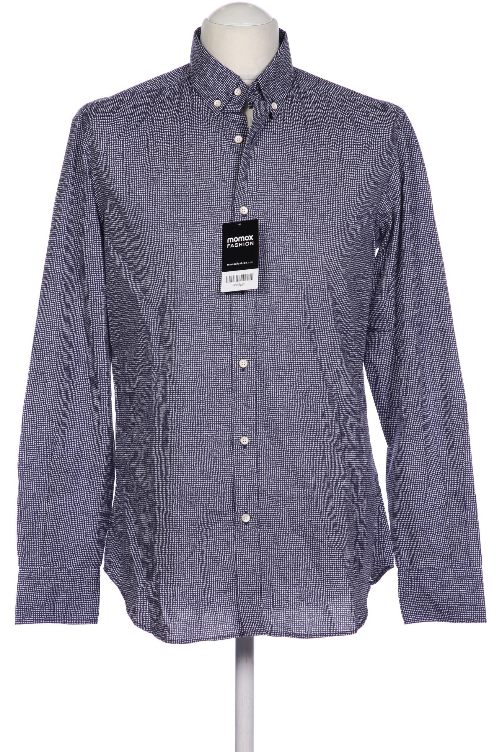 

Massimo Dutti Herren Hemd, blau, Gr. 48