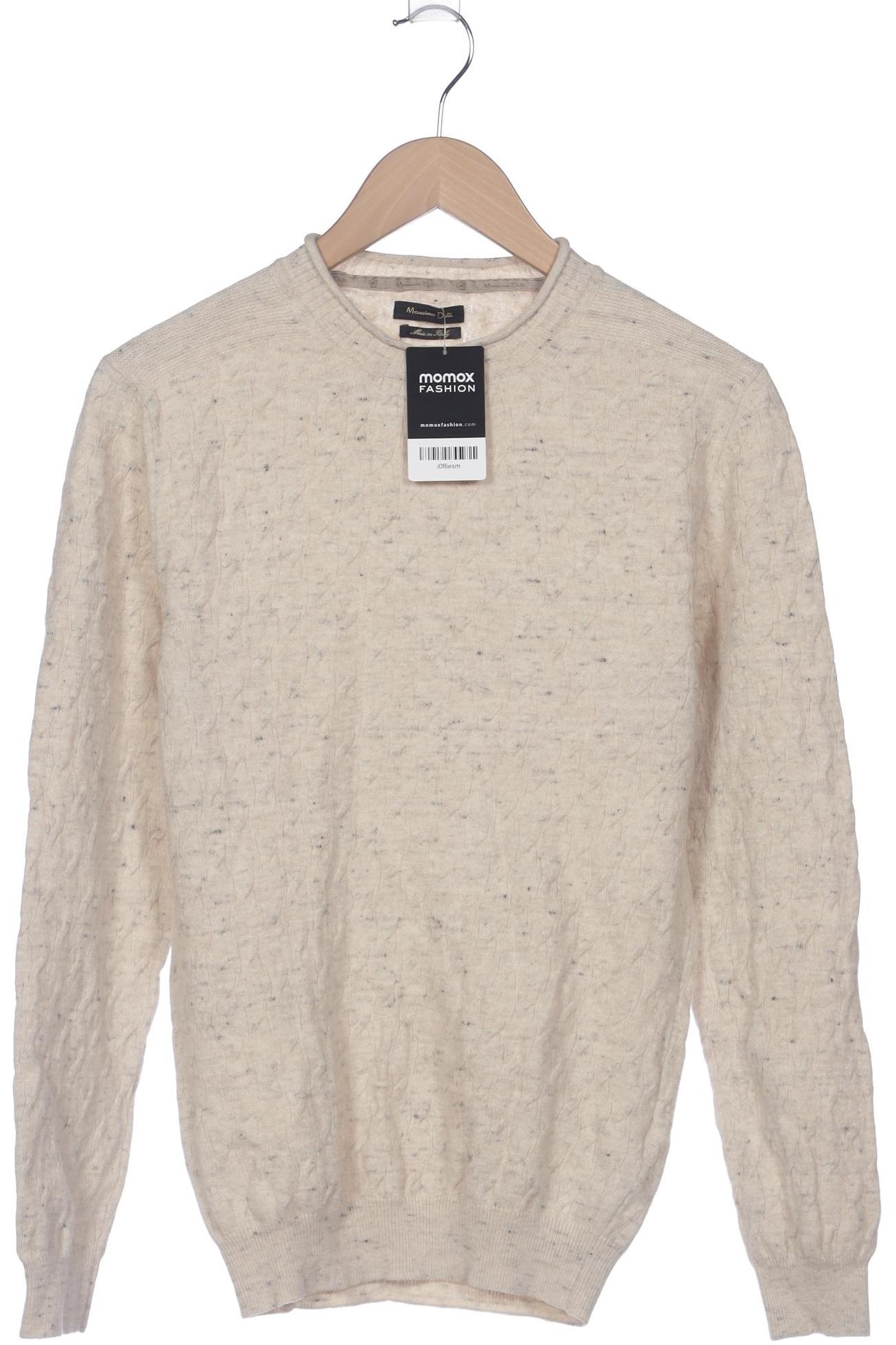 

Massimo Dutti Herren Pullover, cremeweiß, Gr. 48