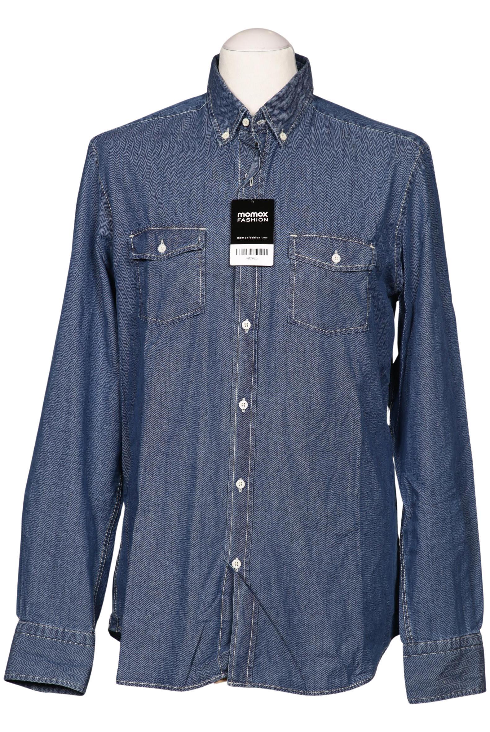 

Massimo Dutti Herren Hemd, blau, Gr. 52