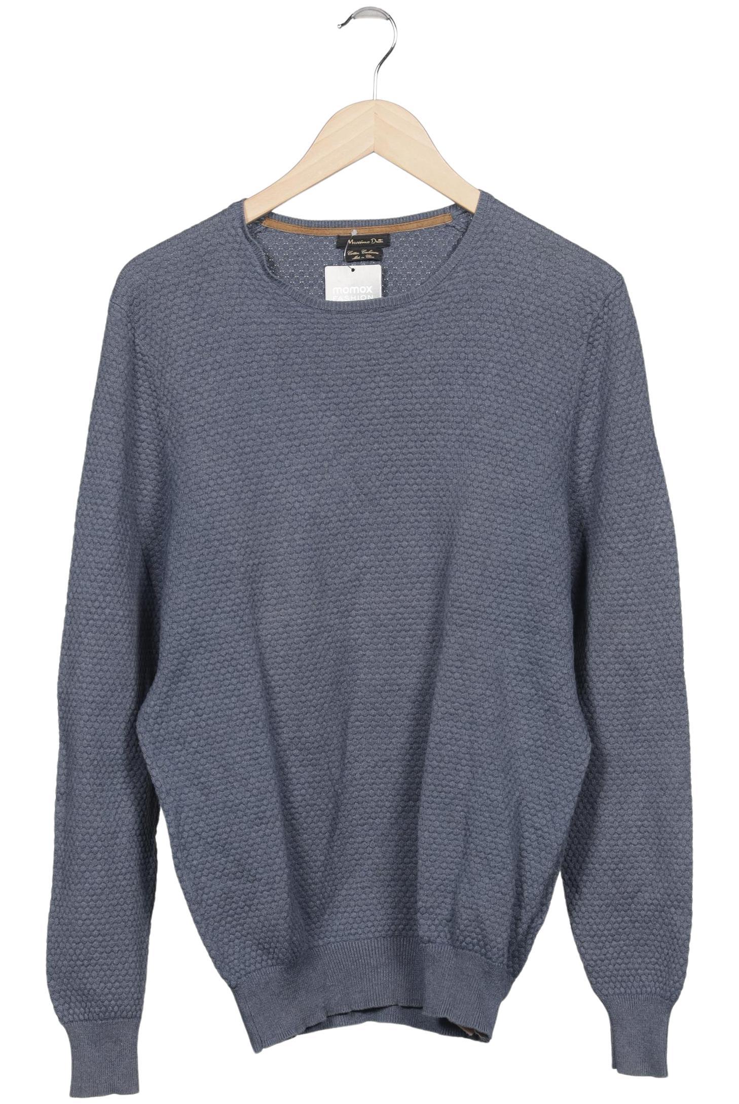 

Massimo Dutti Herren Pullover, blau, Gr. 52