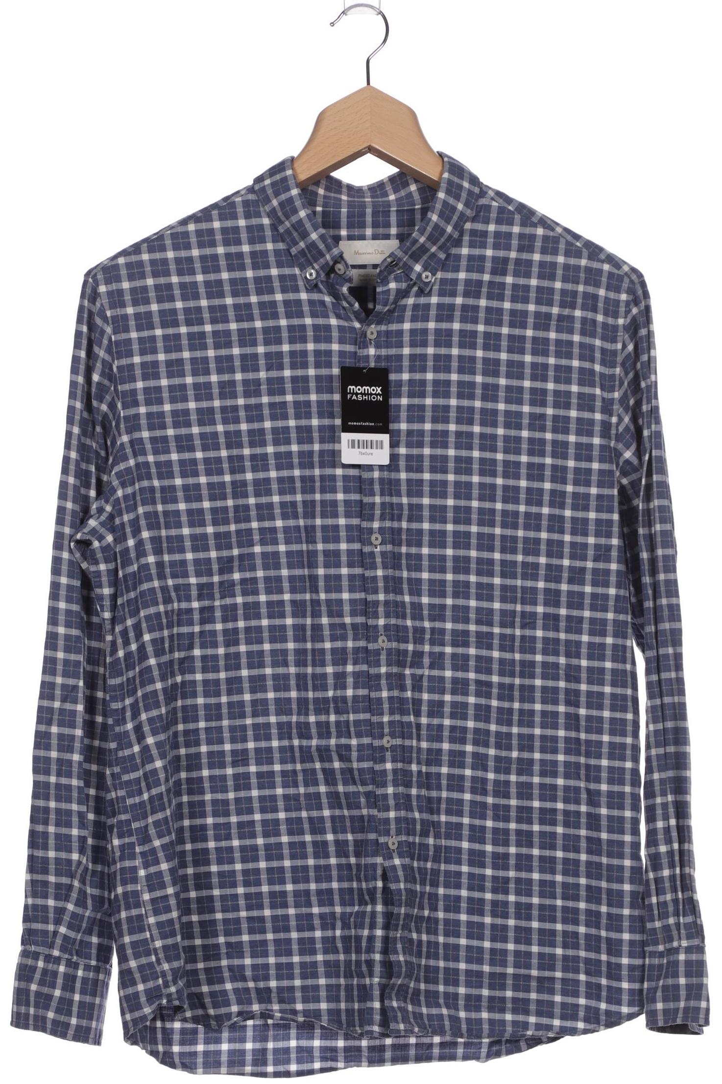 

Massimo Dutti Herren Hemd, blau, Gr. 56