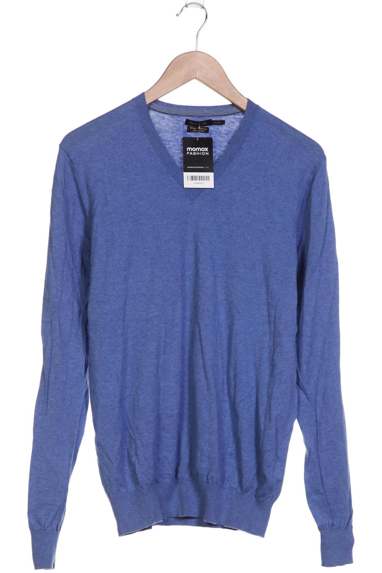 

Massimo Dutti Herren Pullover, blau, Gr. 48