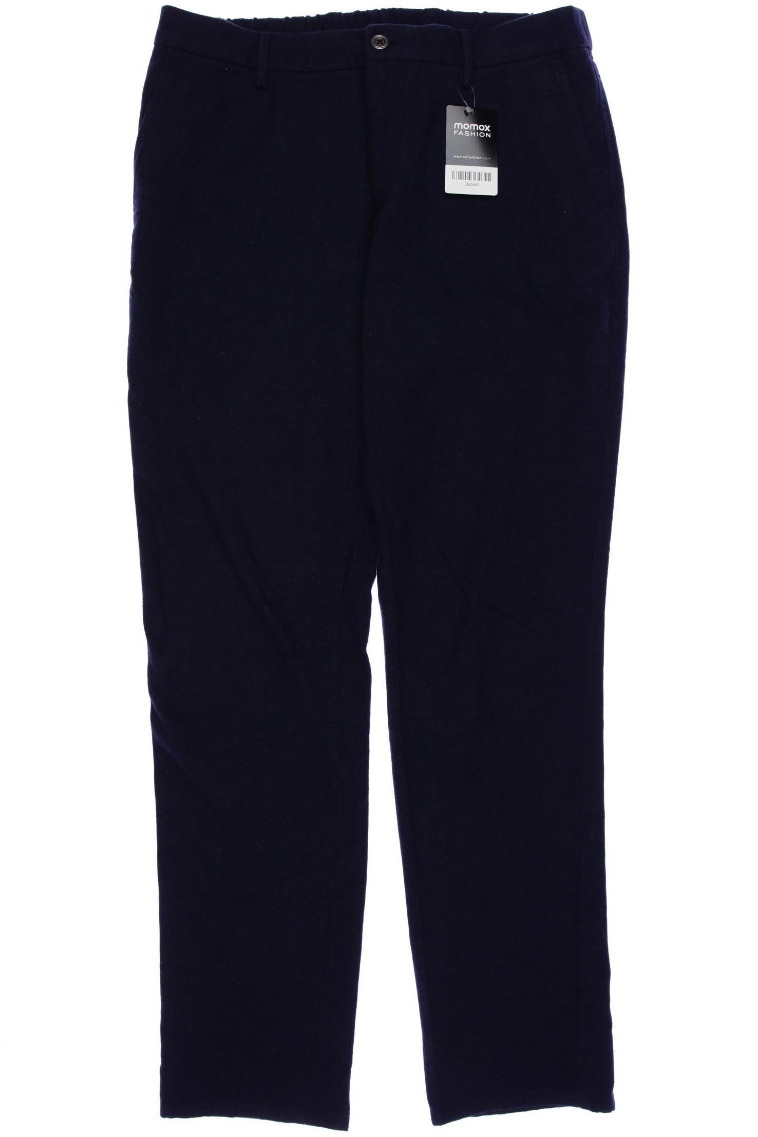 

Massimo Dutti Herren Stoffhose, marineblau, Gr. 46