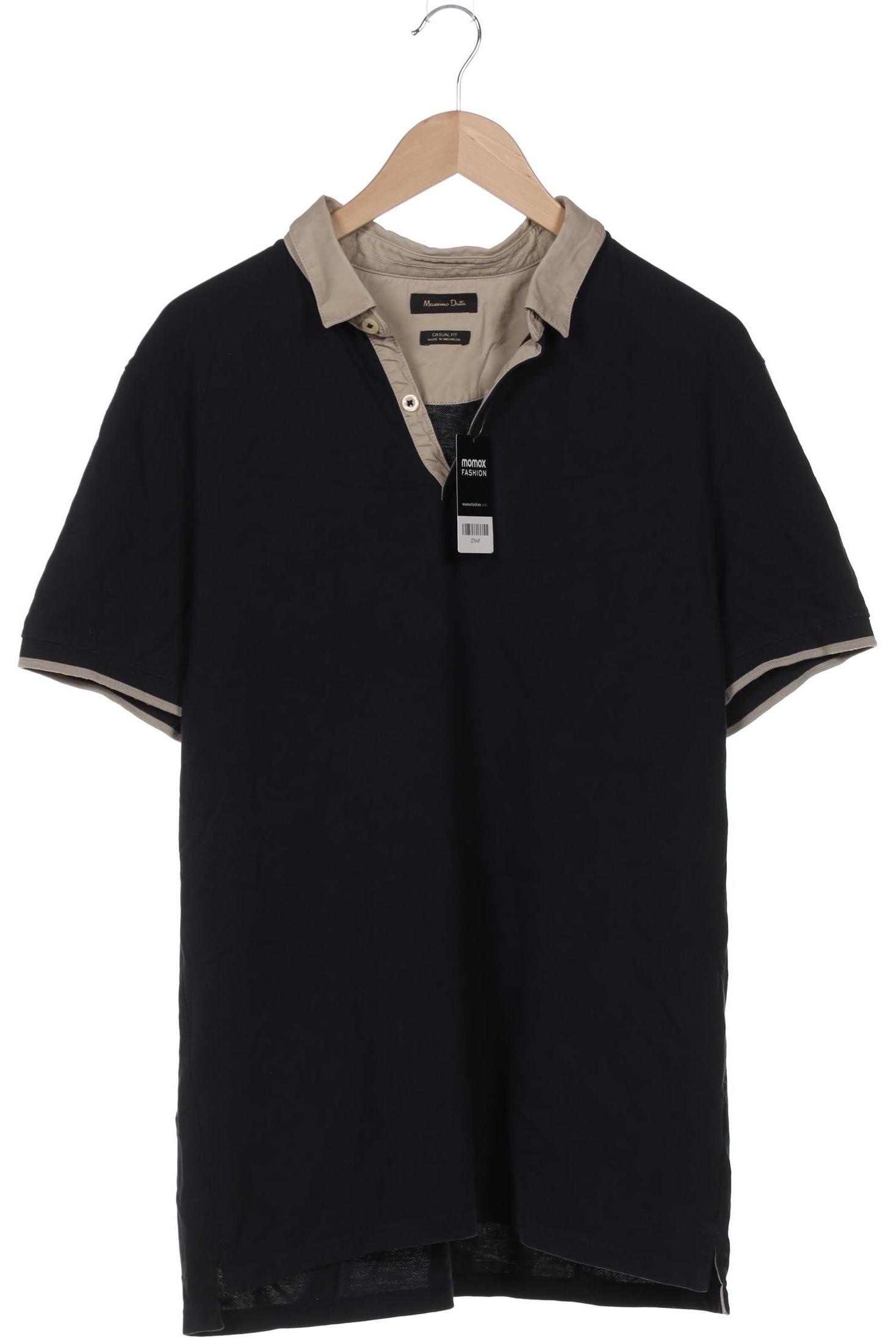 

Massimo Dutti Herren Poloshirt, marineblau, Gr. 56
