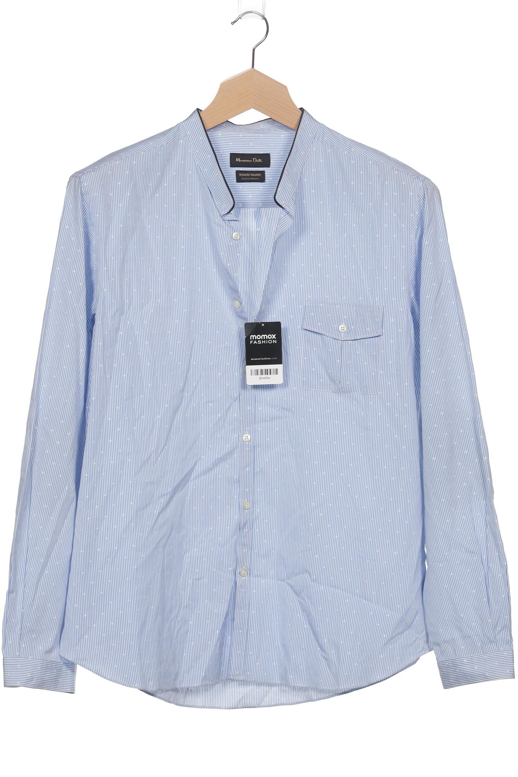 

Massimo Dutti Herren Hemd, blau, Gr. 56