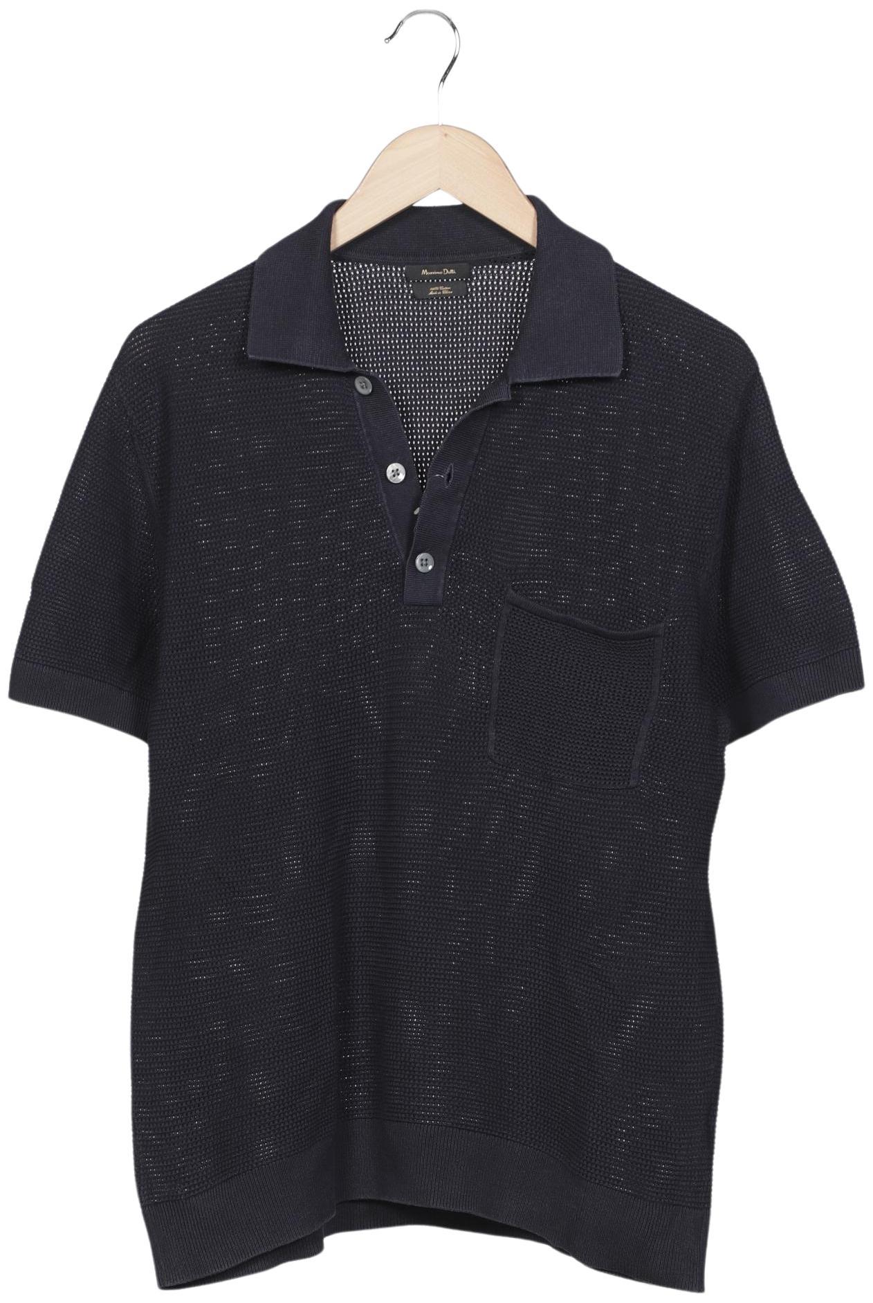 

Massimo Dutti Herren Poloshirt, marineblau, Gr. 48