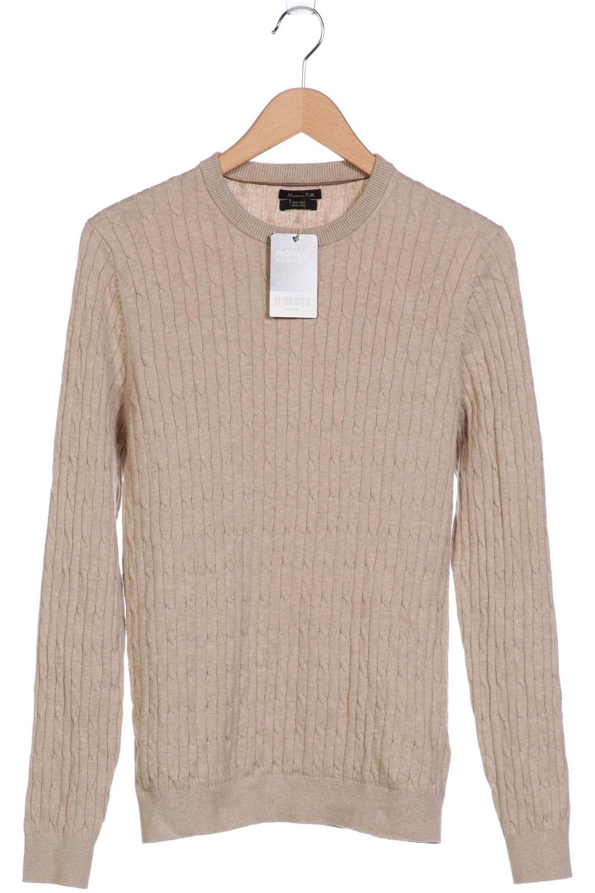 

Massimo Dutti Herren Pullover, beige, Gr. 48