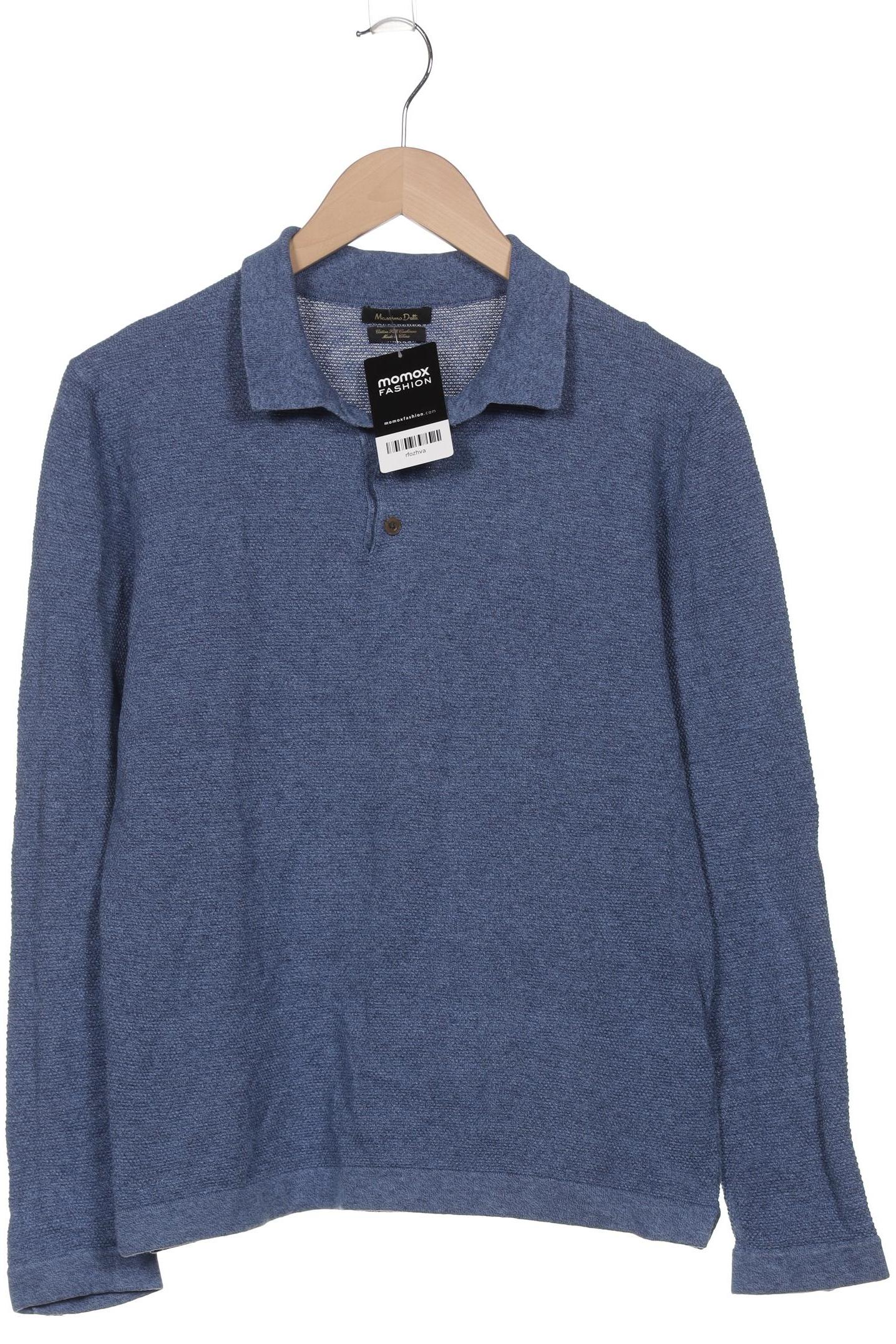 

Massimo Dutti Herren Poloshirt, blau, Gr. 52