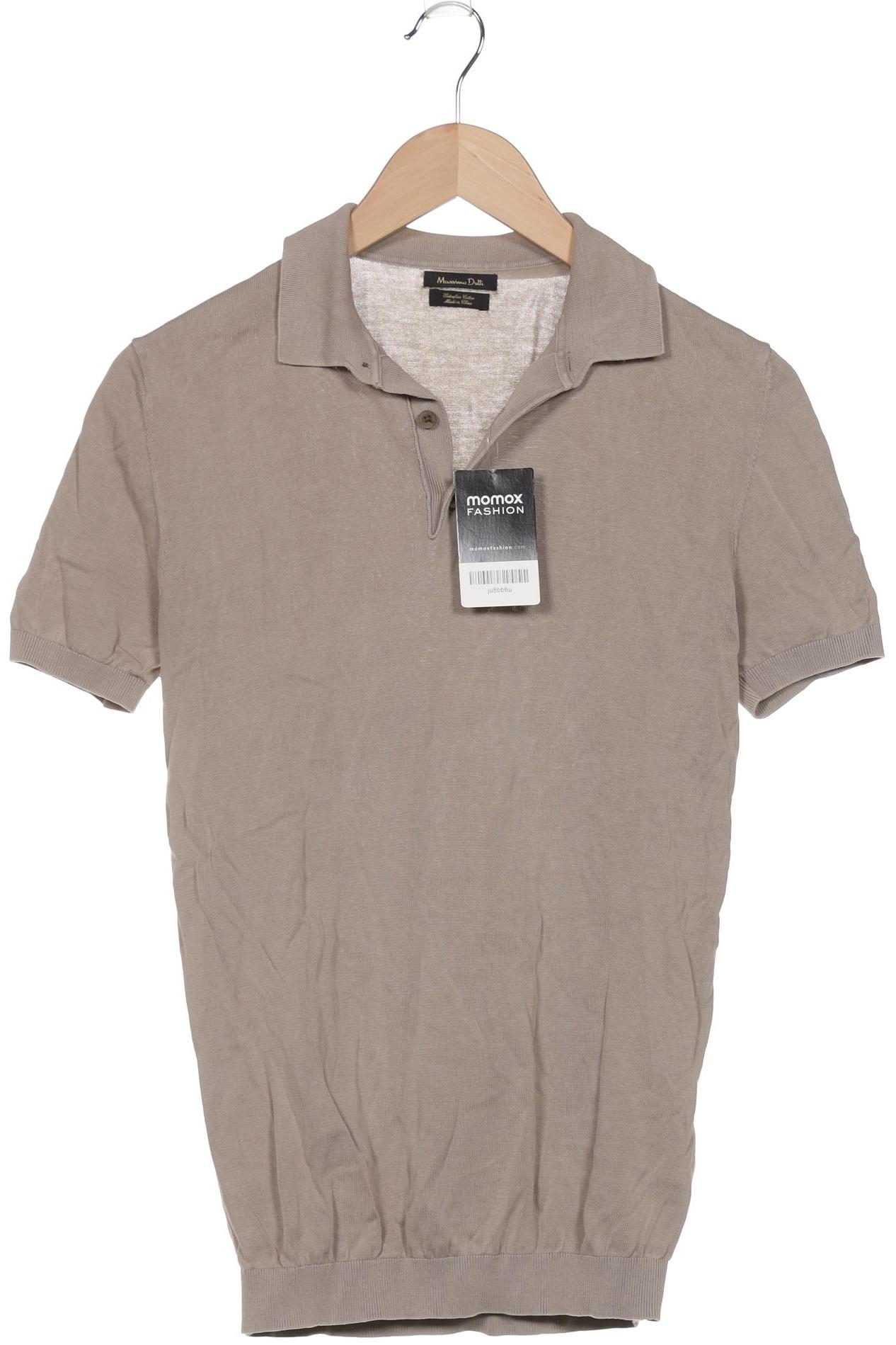 

Massimo Dutti Herren Poloshirt, beige, Gr. 46