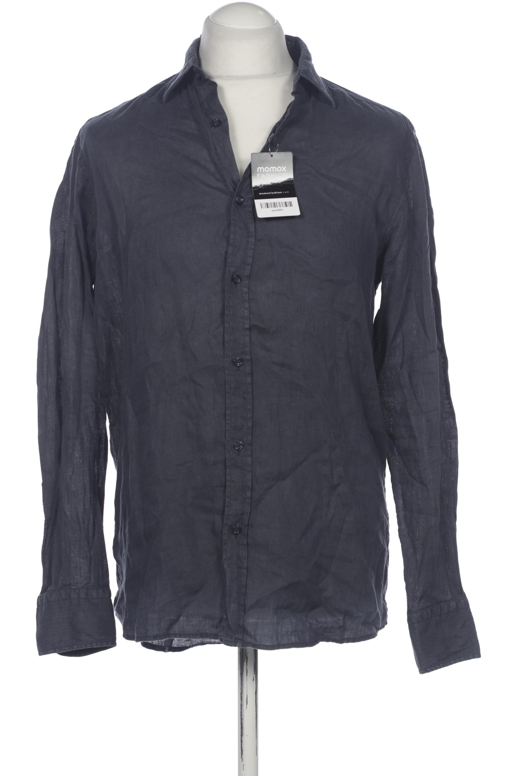 

Massimo Dutti Herren Hemd, marineblau, Gr. 48