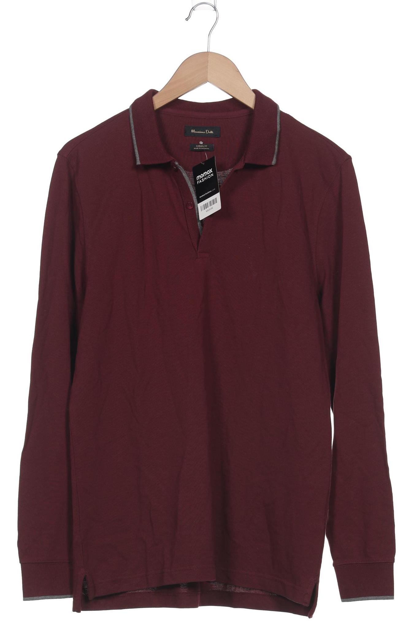 

Massimo Dutti Herren Poloshirt, bordeaux, Gr. 52