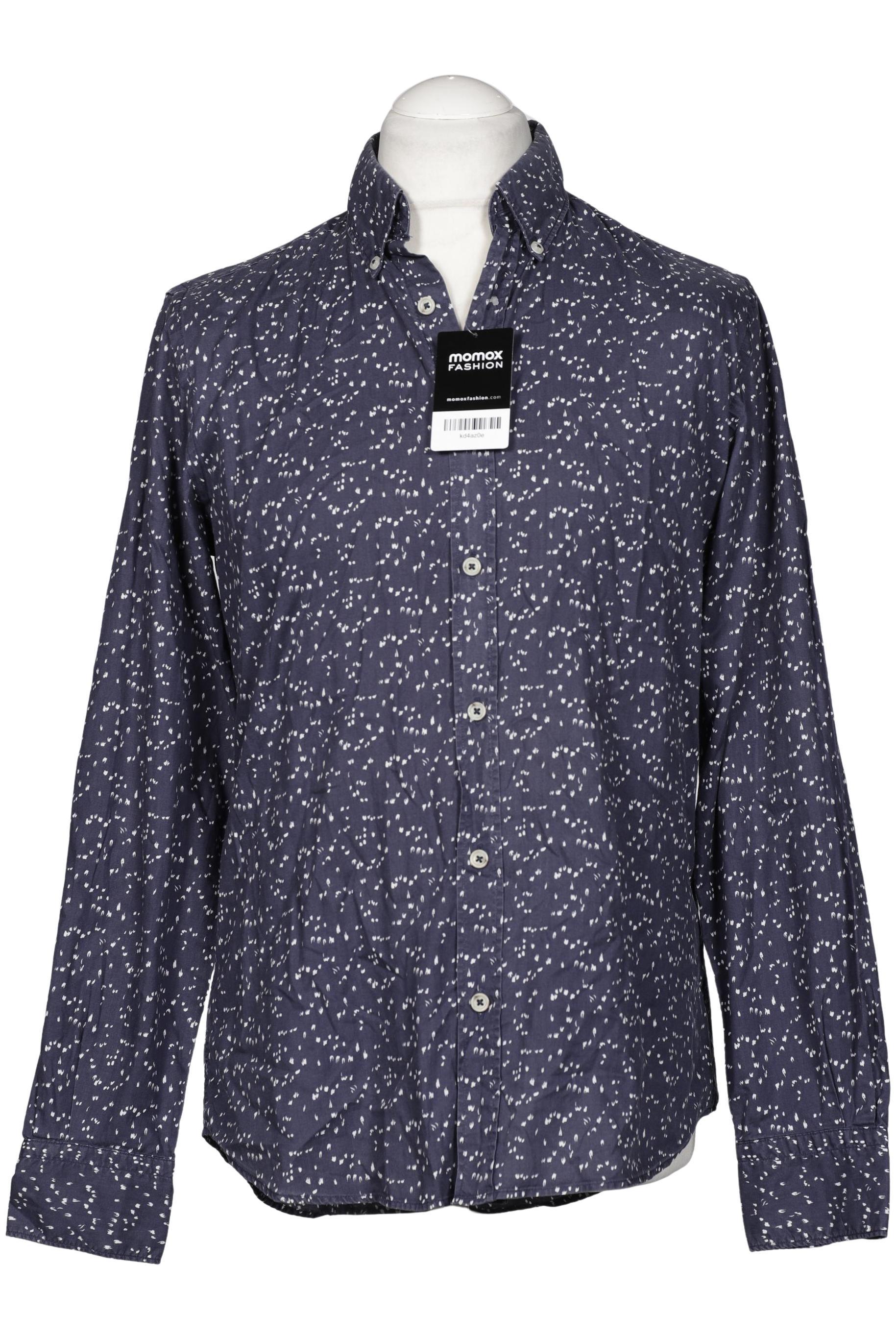 

Massimo Dutti Herren Hemd, marineblau, Gr. 48