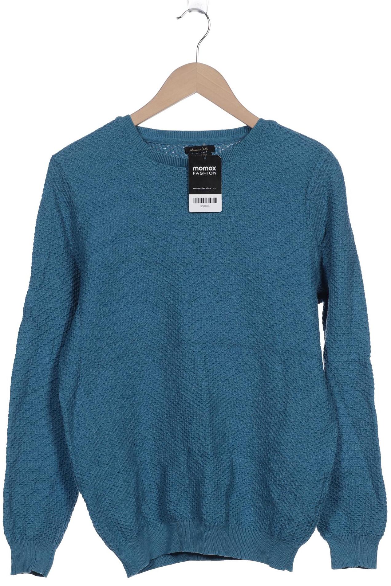 

Massimo Dutti Herren Pullover, blau, Gr. 54