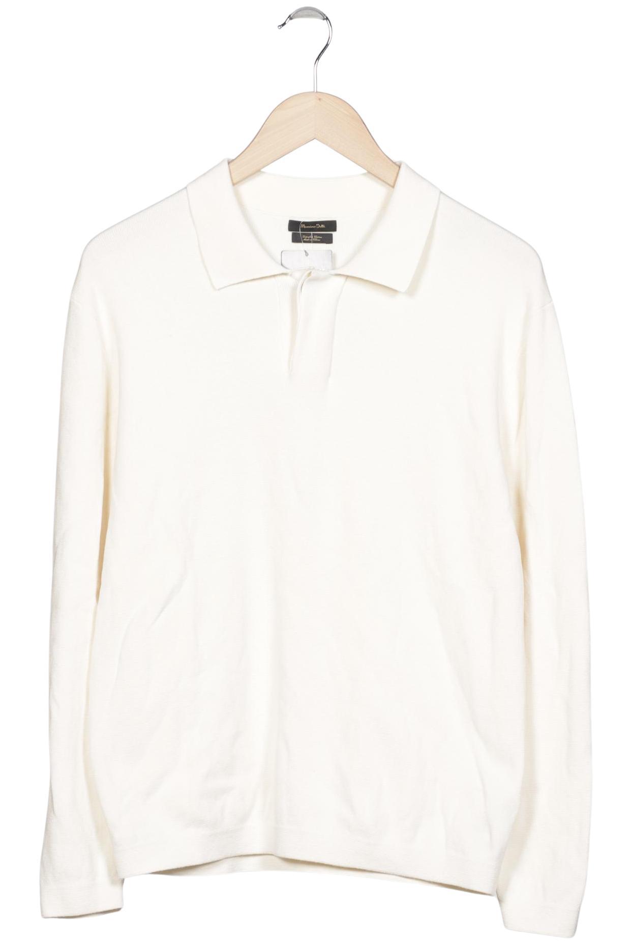 

Massimo Dutti Herren Pullover, cremeweiß, Gr. 48